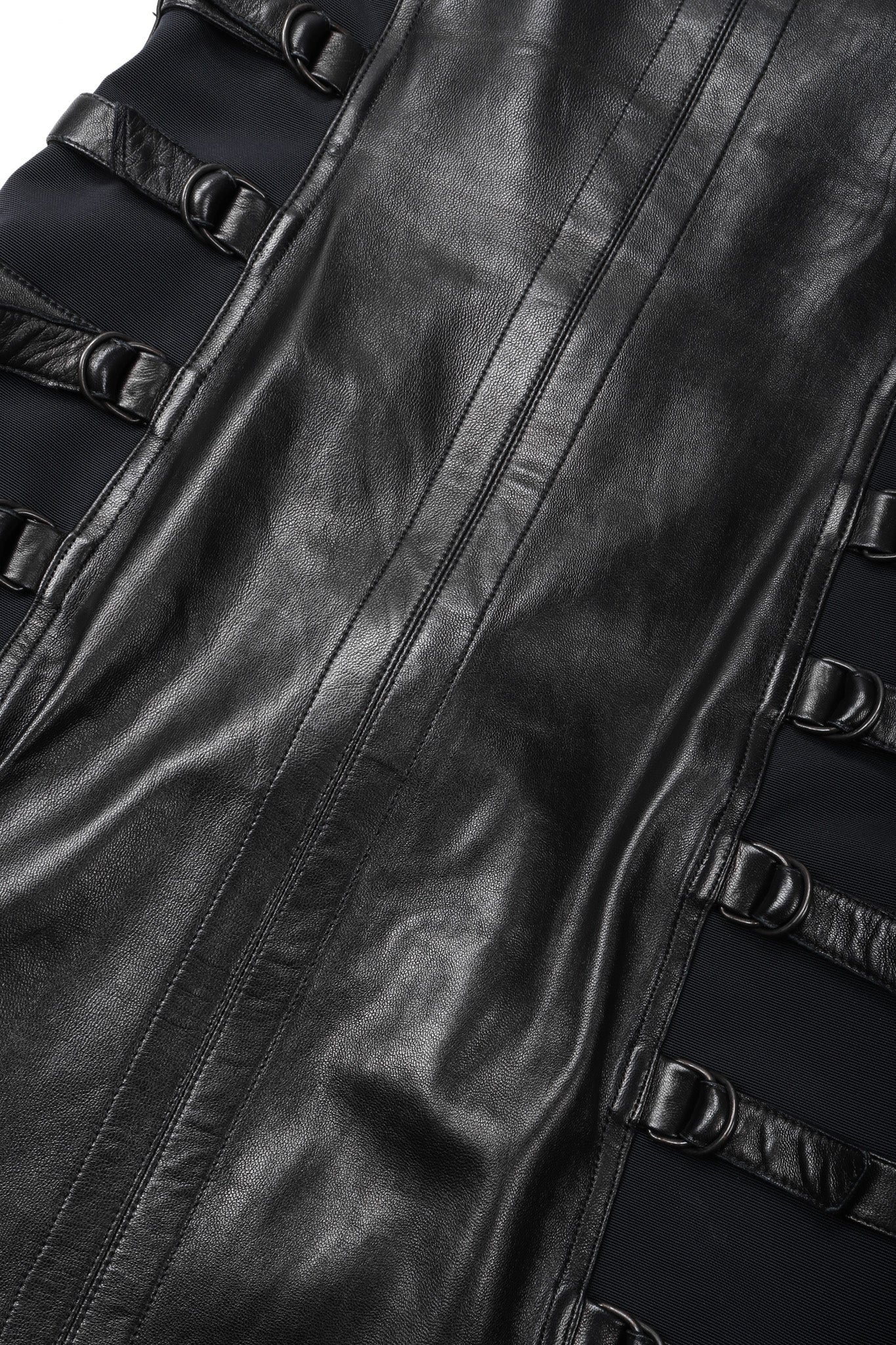 Strapless Leather Bondage Cage Dress - Image 9