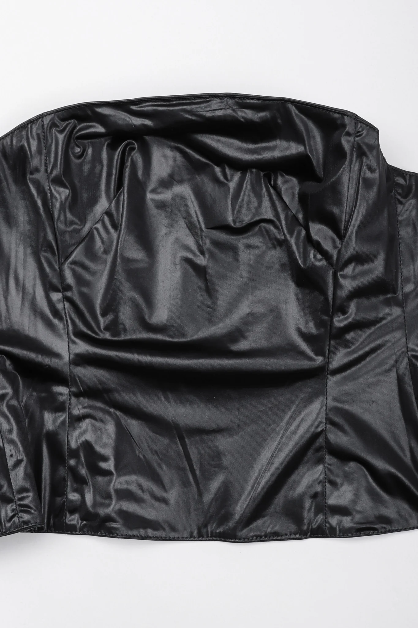 Strapless Leather Bustier Top - Image 12