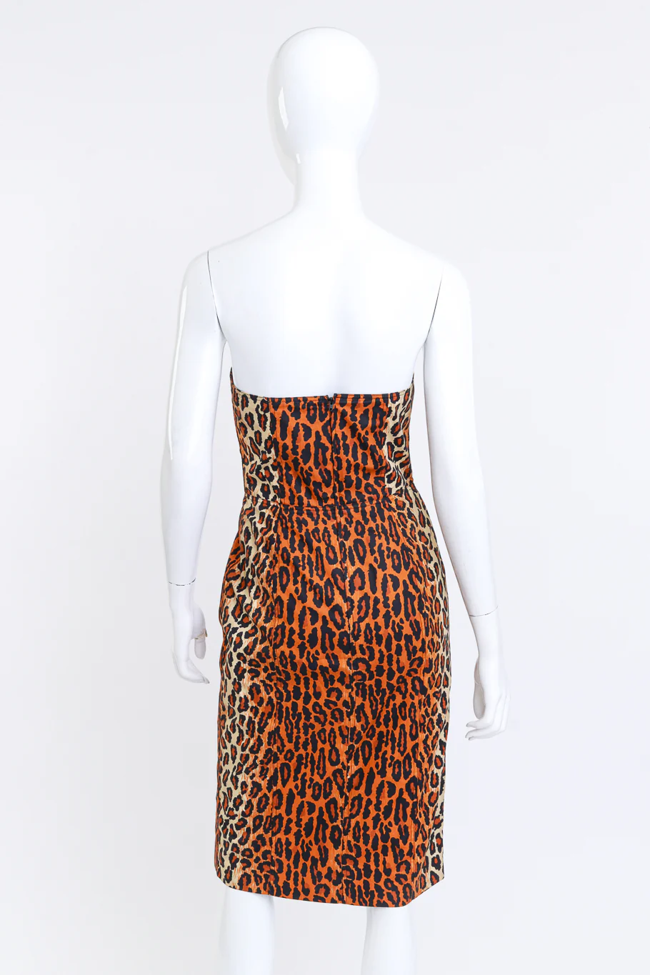 Strapless Leopard Bustier Dress - Image 3