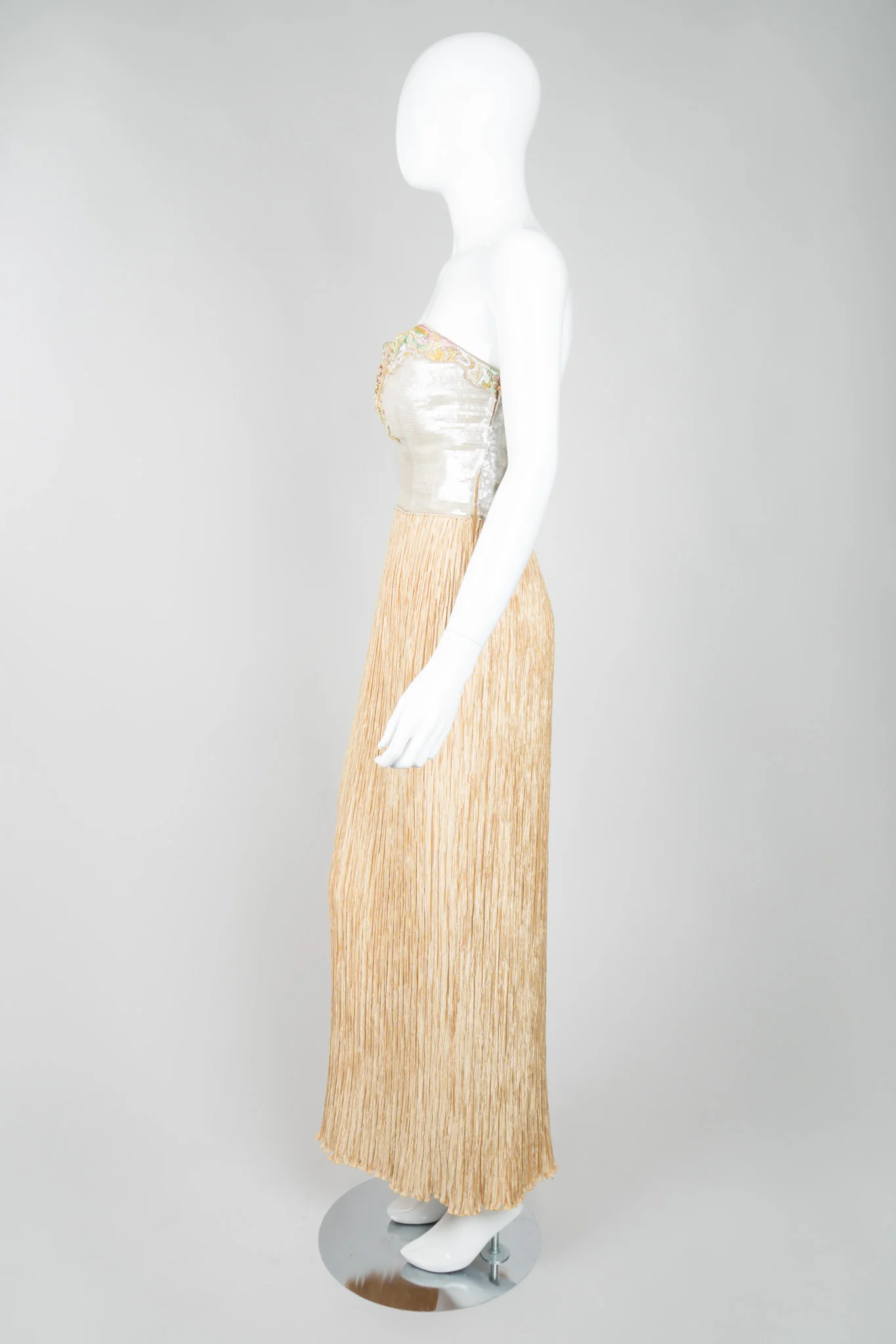 Strapless Sequin Bustier Gown - Image 4