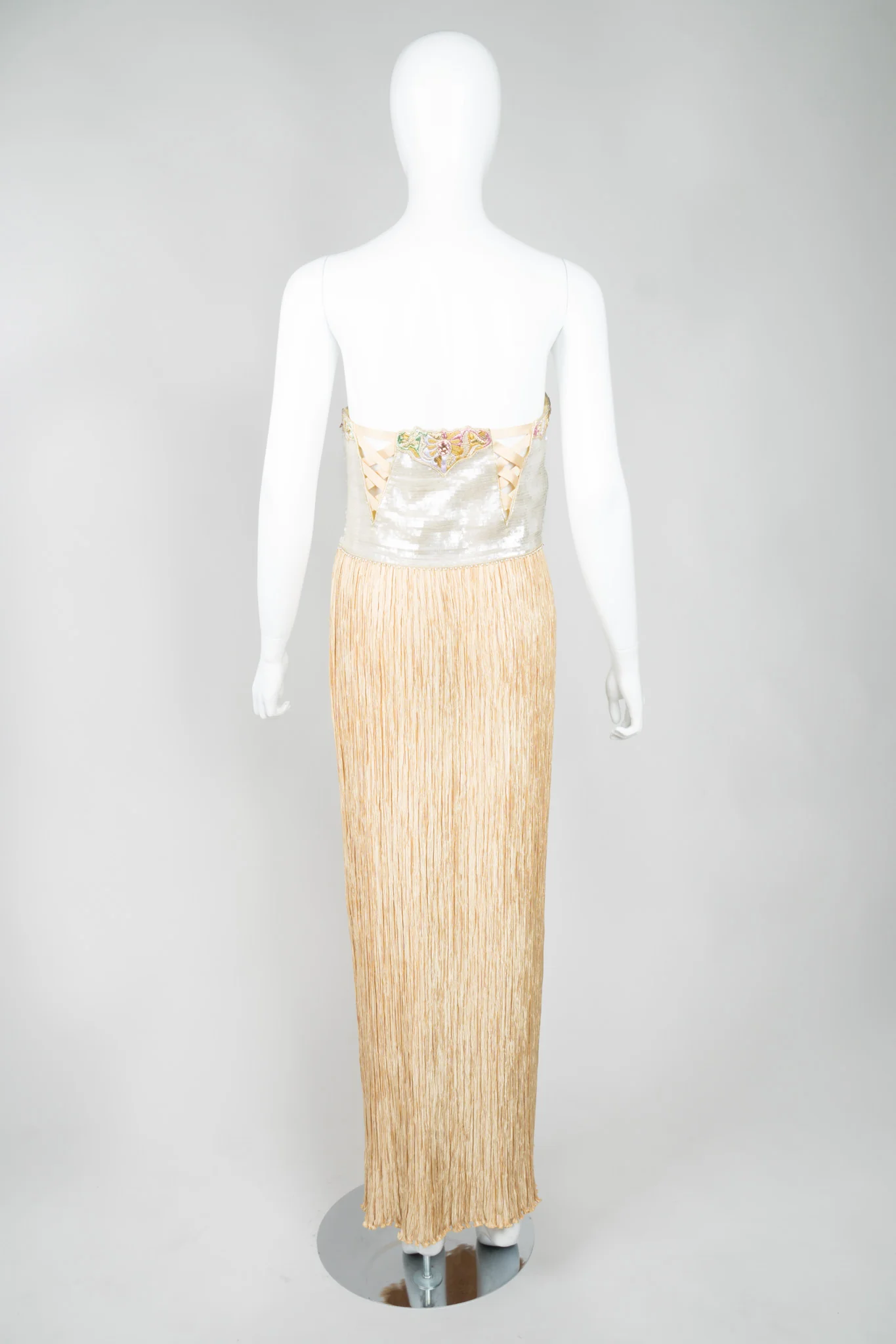 Strapless Sequin Bustier Gown - Image 5