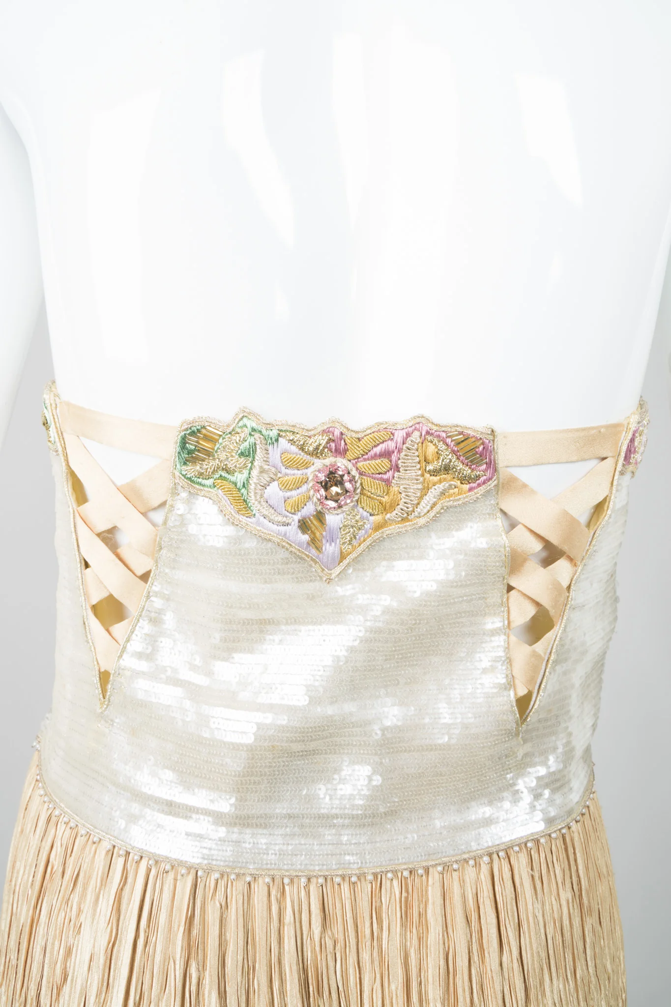 Strapless Sequin Bustier Gown - Image 6