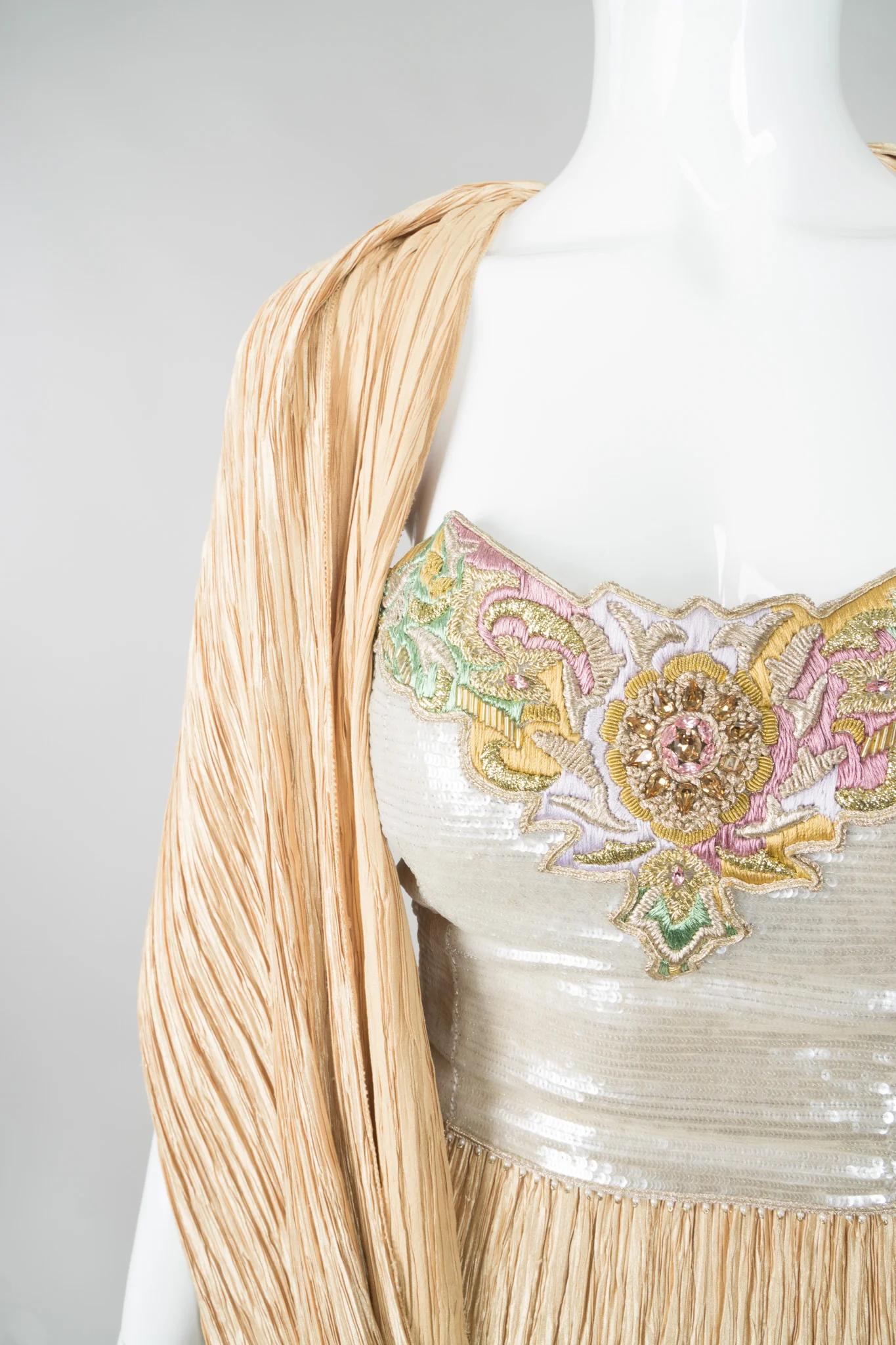 Strapless Sequin Bustier Gown - Image 9