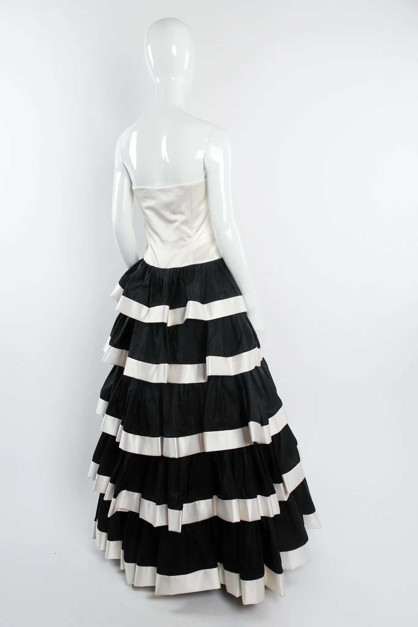 Strapless Tiered Ball Gown - Image 11