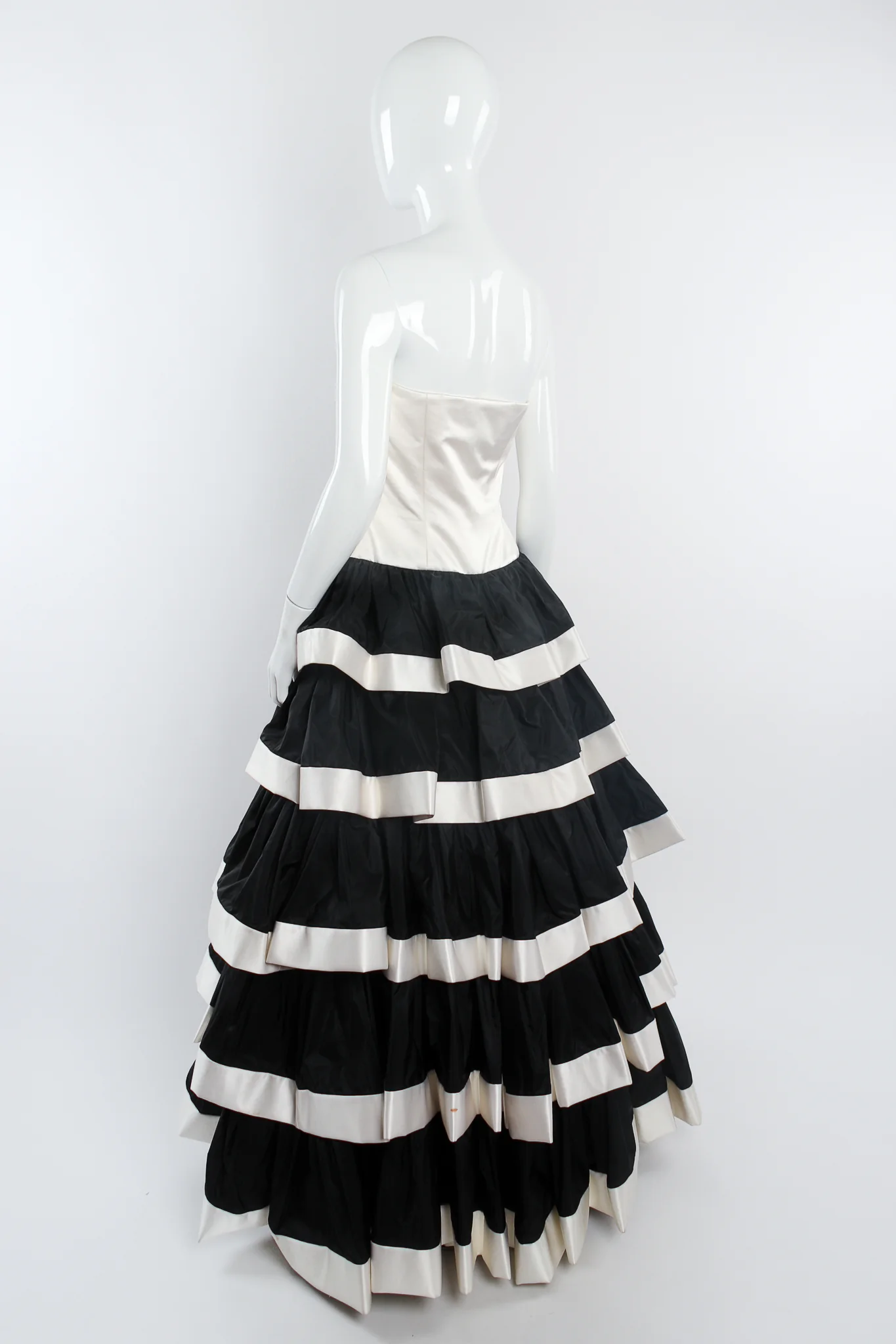 Strapless Tiered Ball Gown - Image 12