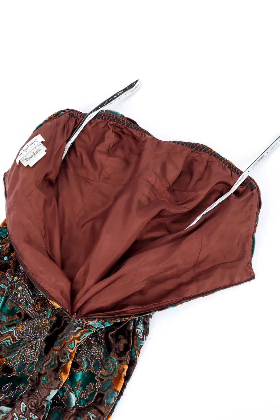 Strapless Velvet Burnout Gown - Image 7