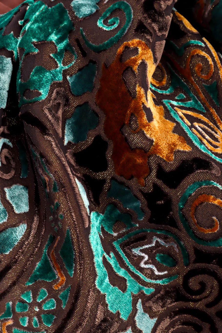 Strapless Velvet Burnout Gown - Image 8