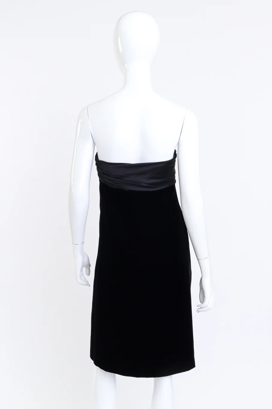 Strapless Velvet Cocktail Dress - Image 3