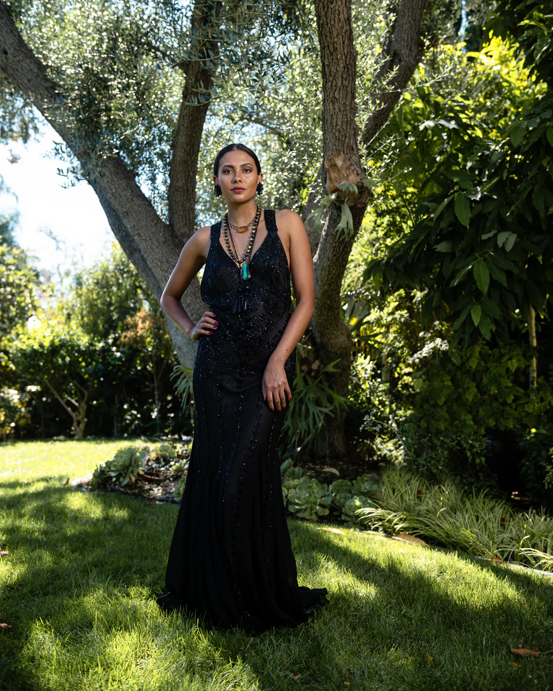 Strappy Beaded Gown - Image 2