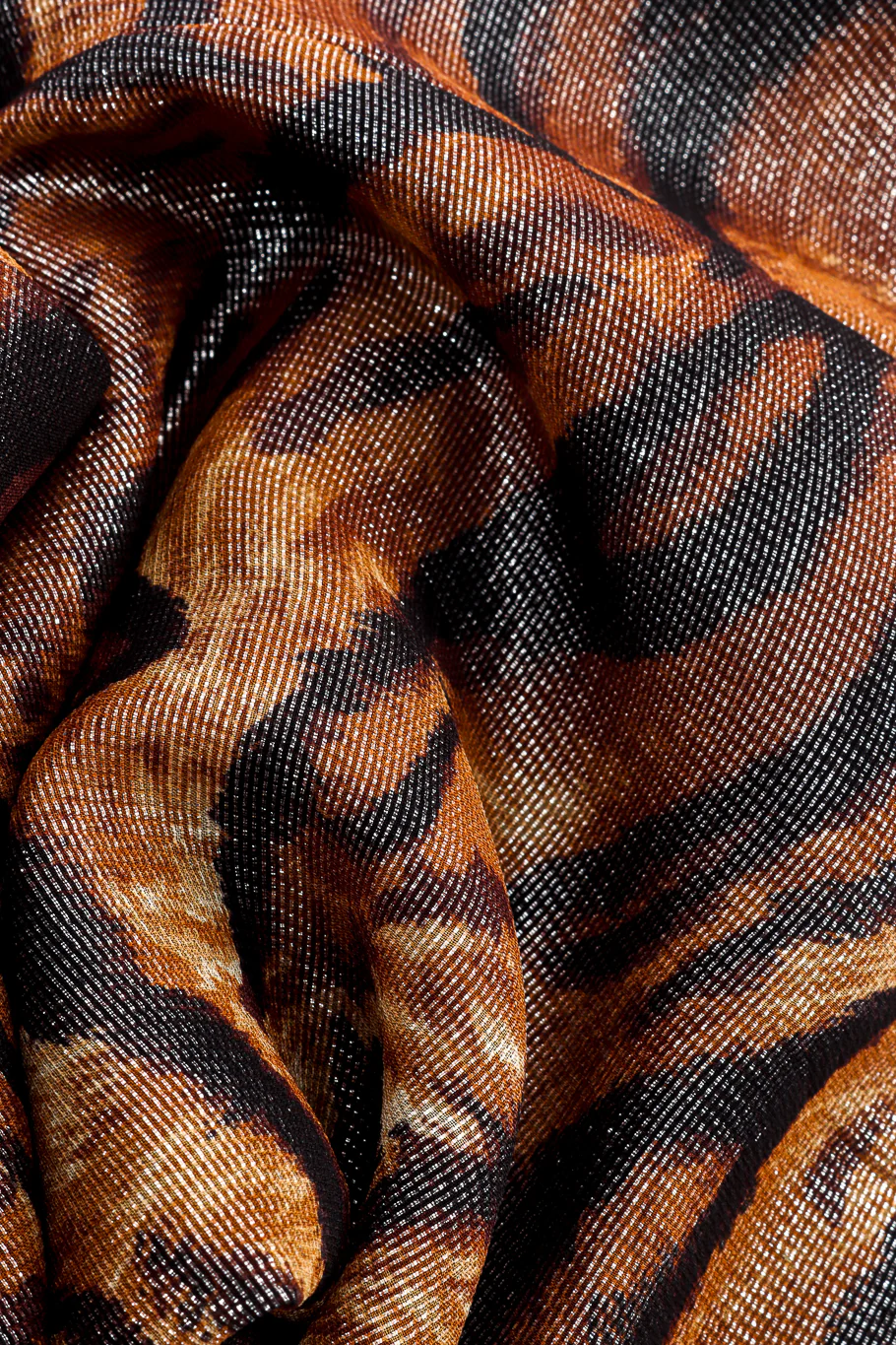 Strappy Metallic Animal Print Dress - Image 7