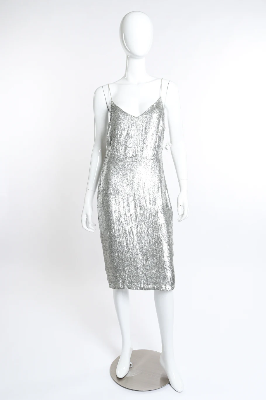 Strappy Metallic Sequin Dress