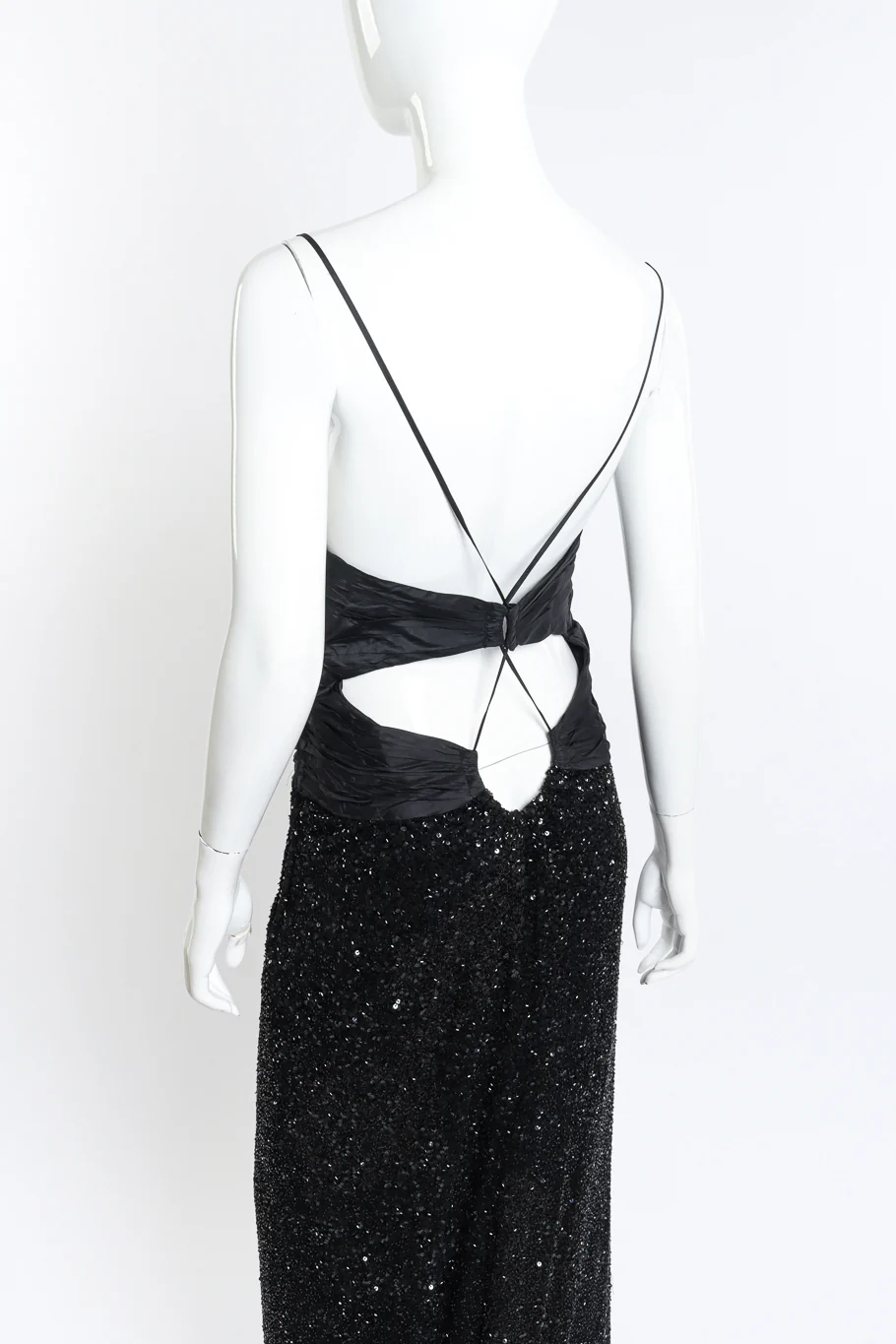 Strappy Sequin Evening Gown - Image 4
