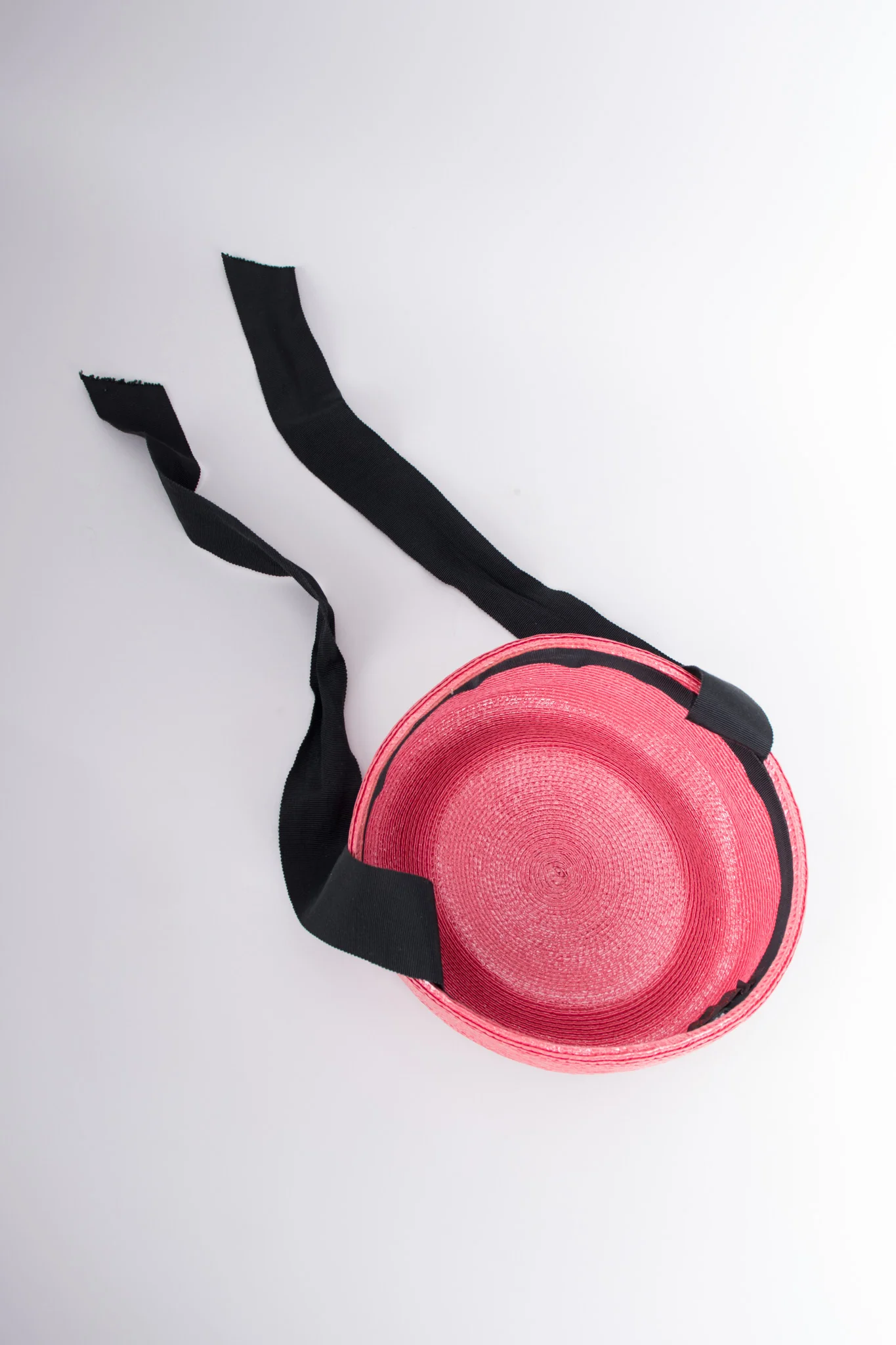 Straw Tie Pillbox Hat - Image 4