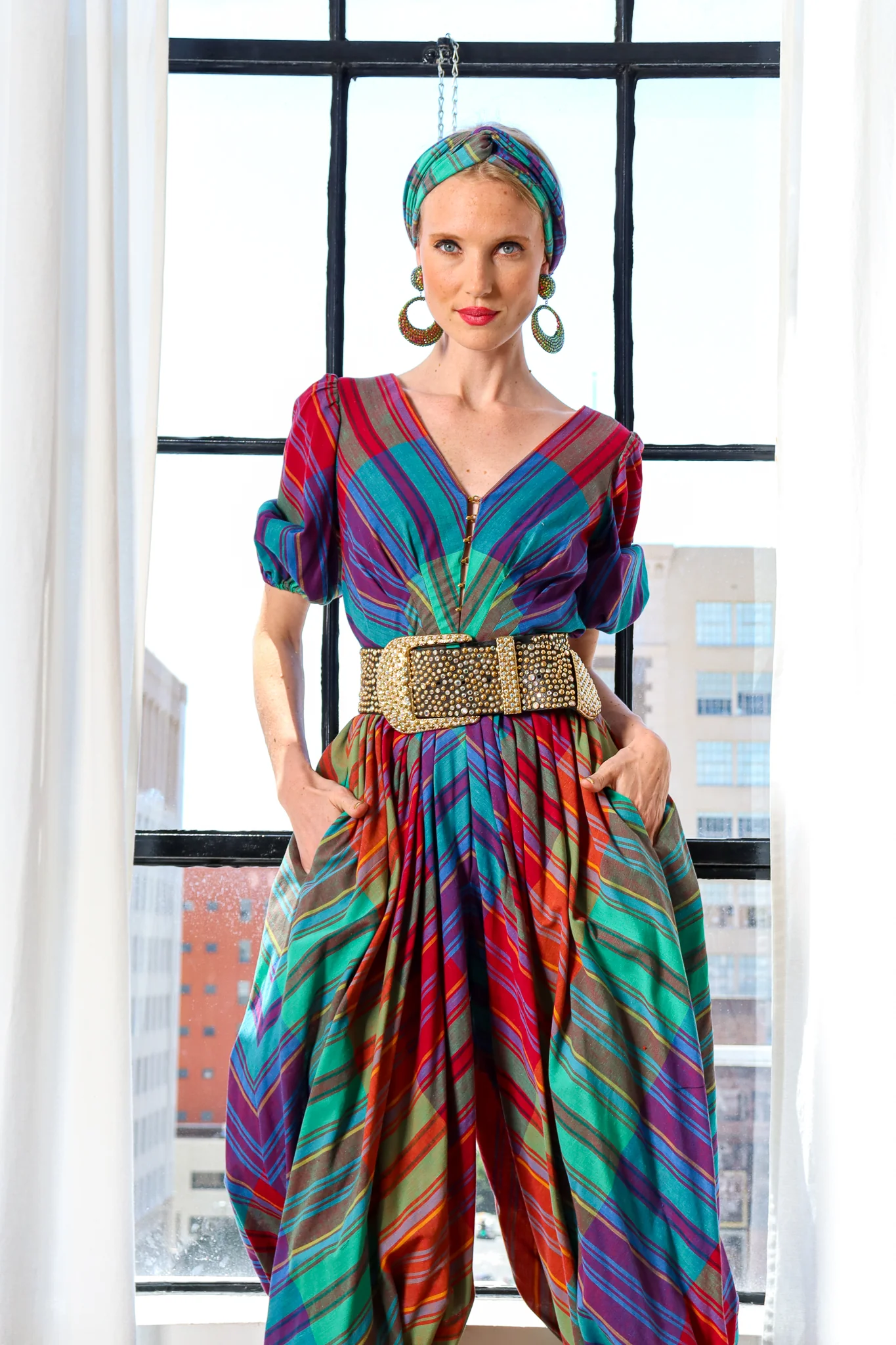 Stripe Harem Jumpsuit - Image 3
