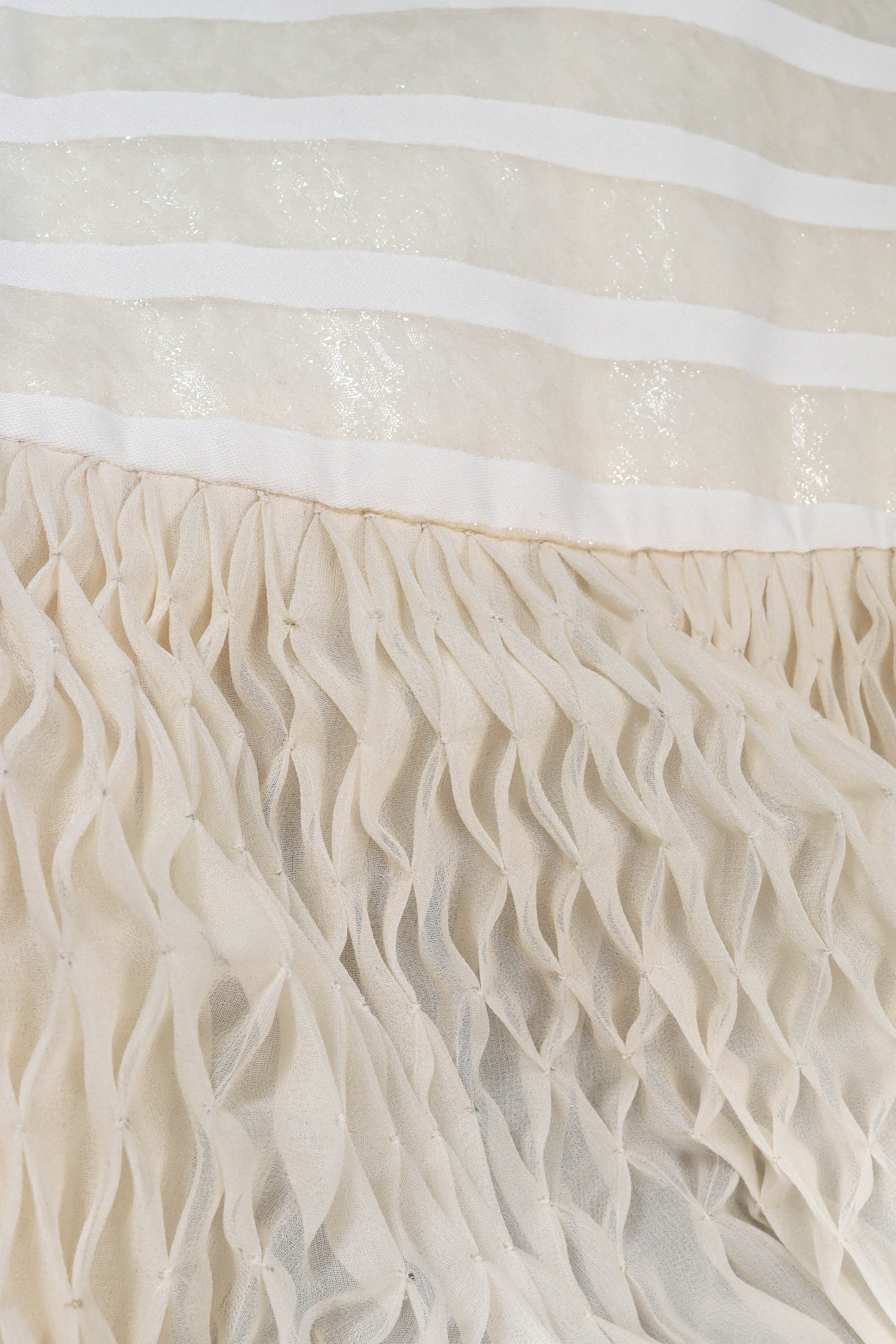 Satin Ribbon Stripe Panel Dress - Image 8