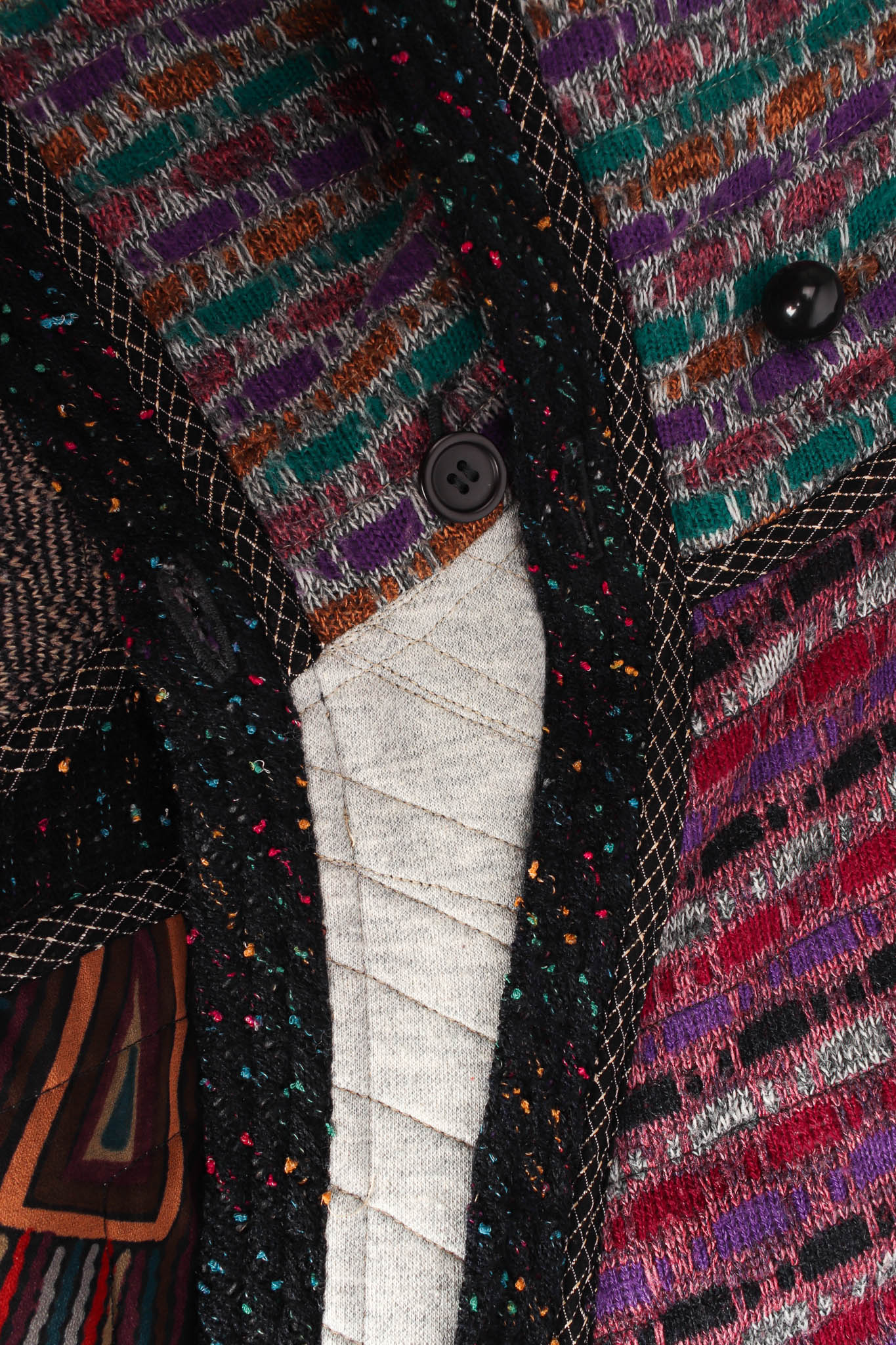 Stripe Patchwork Print Duster - Image 7