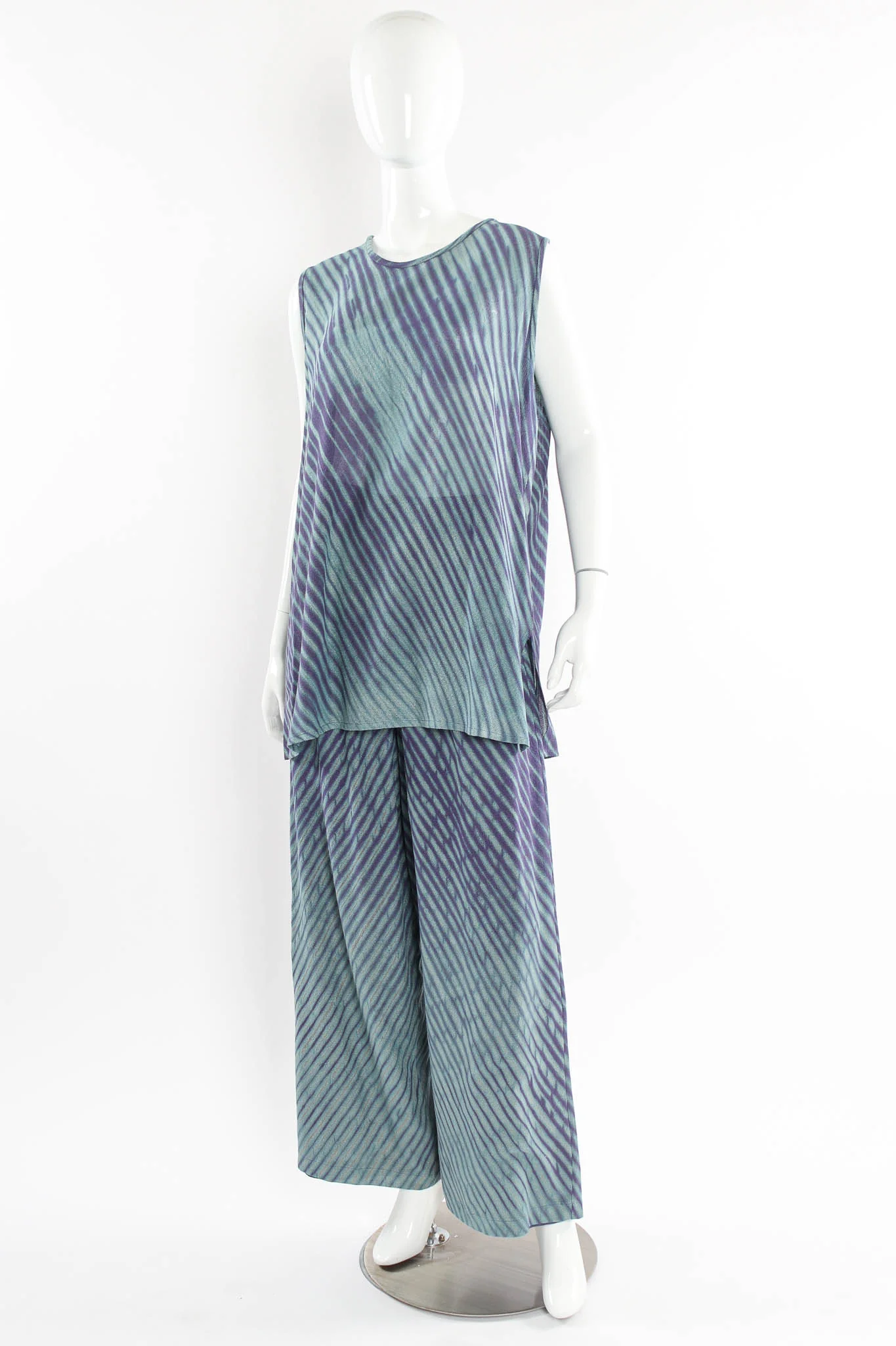Stripe Tie-Dye Duster, Tank, & Pant (5 Piece Set) - Image 3