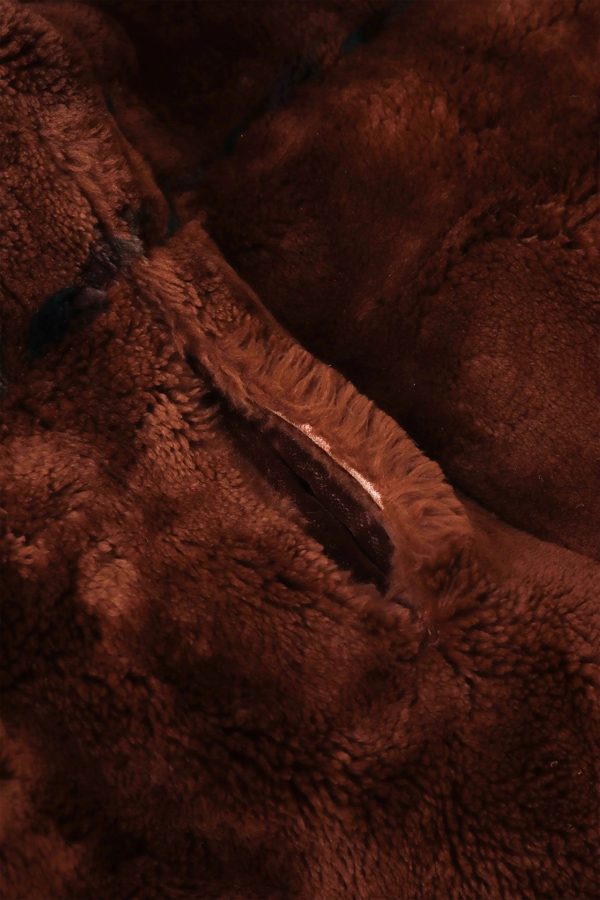 Stripe Trim Fur Coat - Image 9
