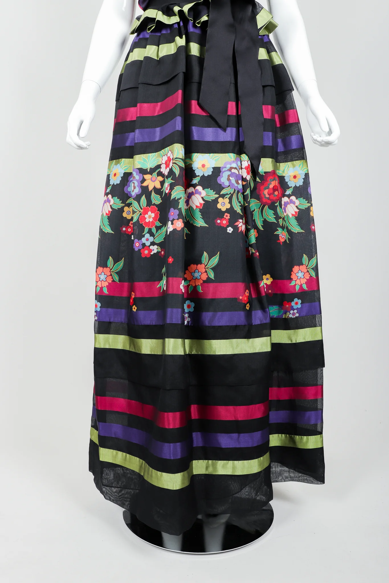Striped Ball Gown Ensemble - Image 5