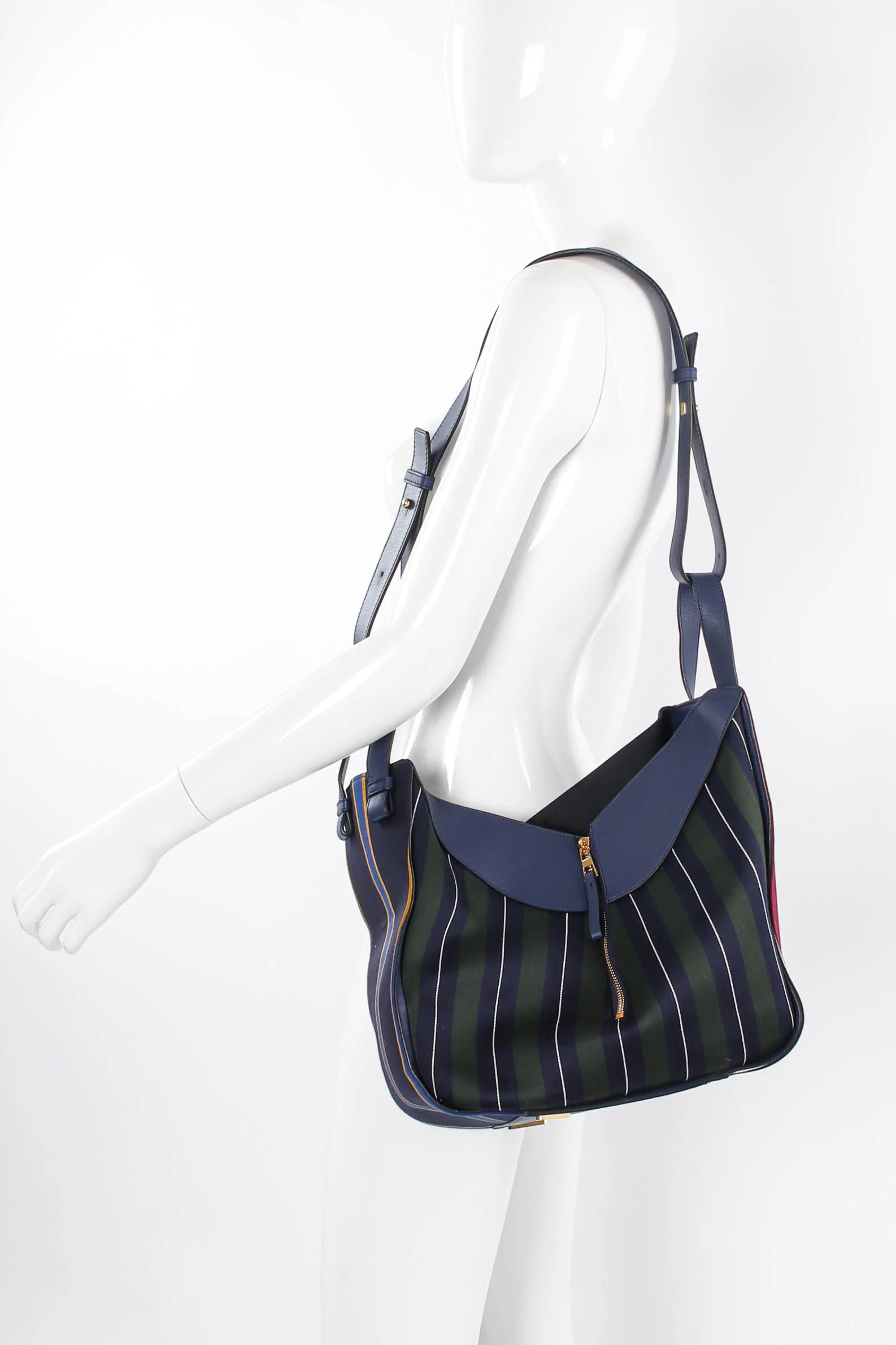 Rugby Stripe Canvas Hammock Bag - Image 3