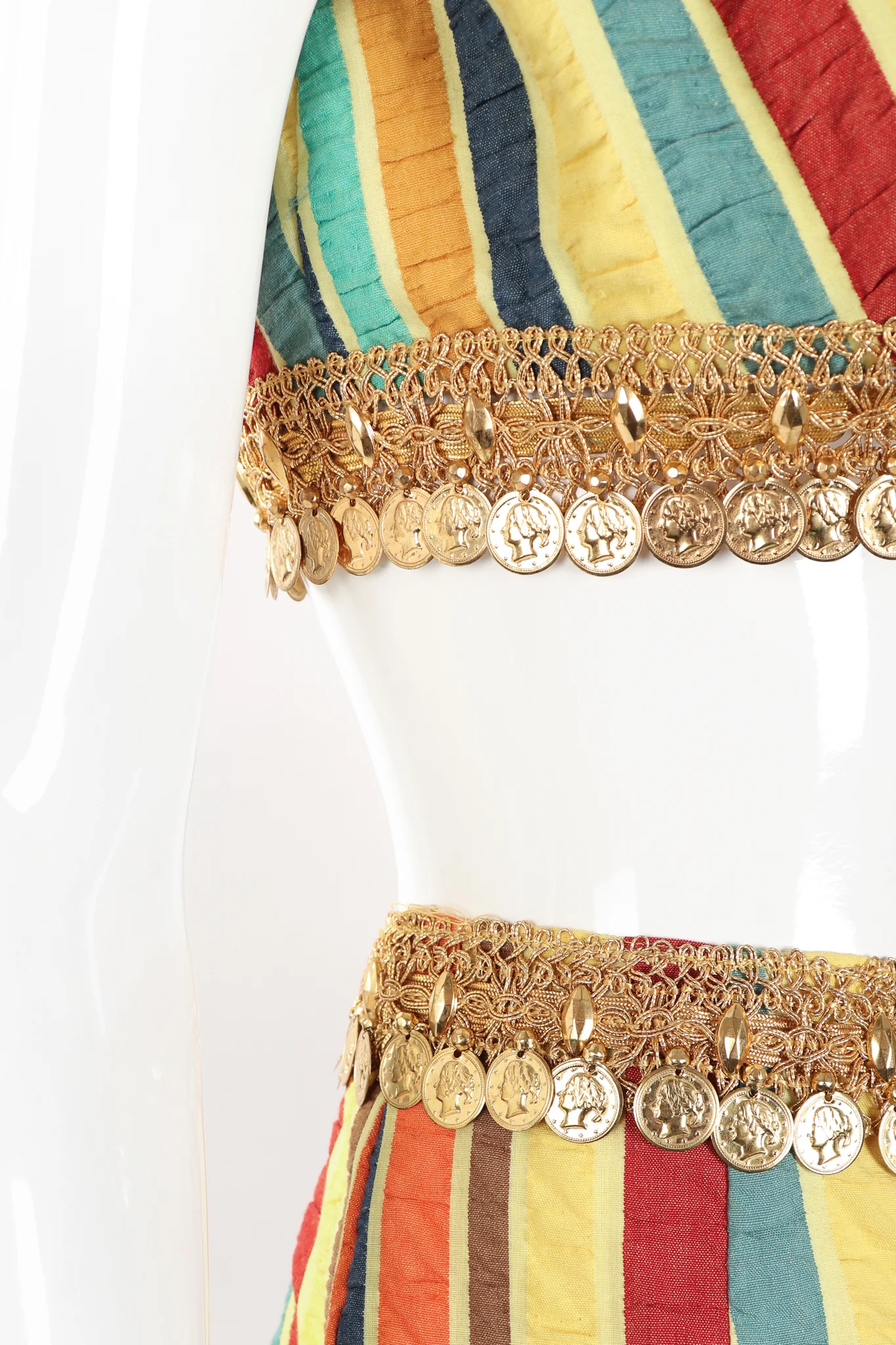 Coin Fringe Crop Top & Pant Set - Image 10