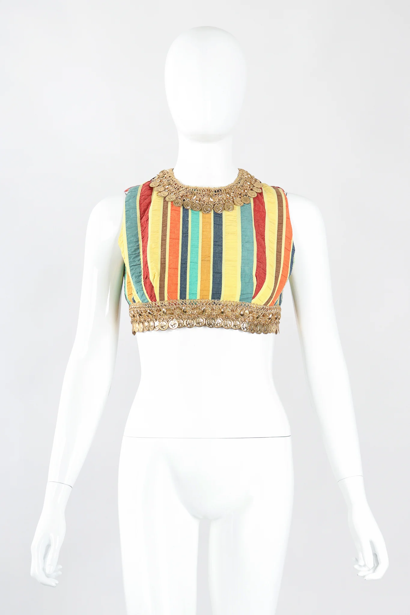 Coin Fringe Crop Top & Pant Set - Image 11