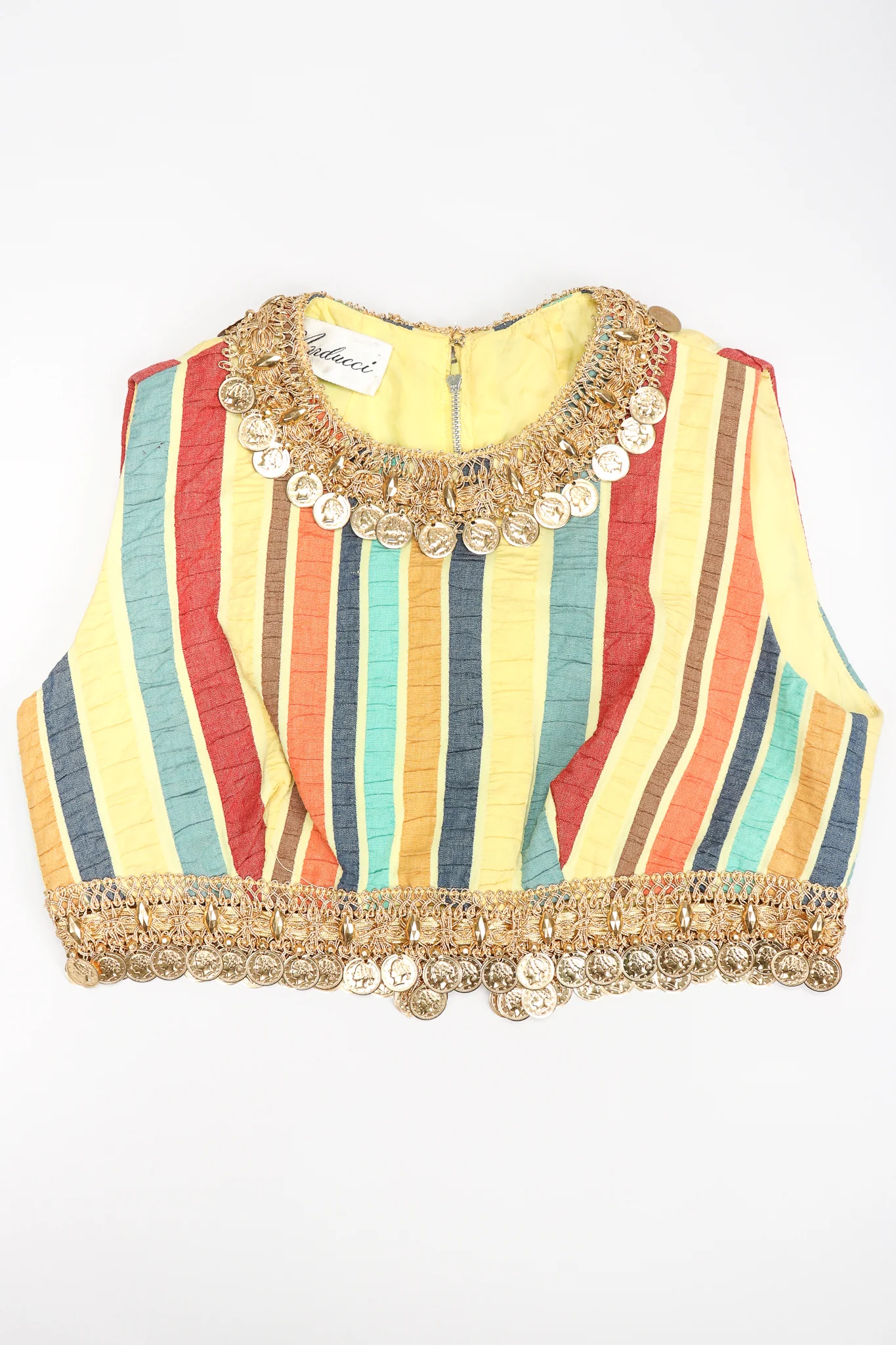 Coin Fringe Crop Top & Pant Set - Image 13