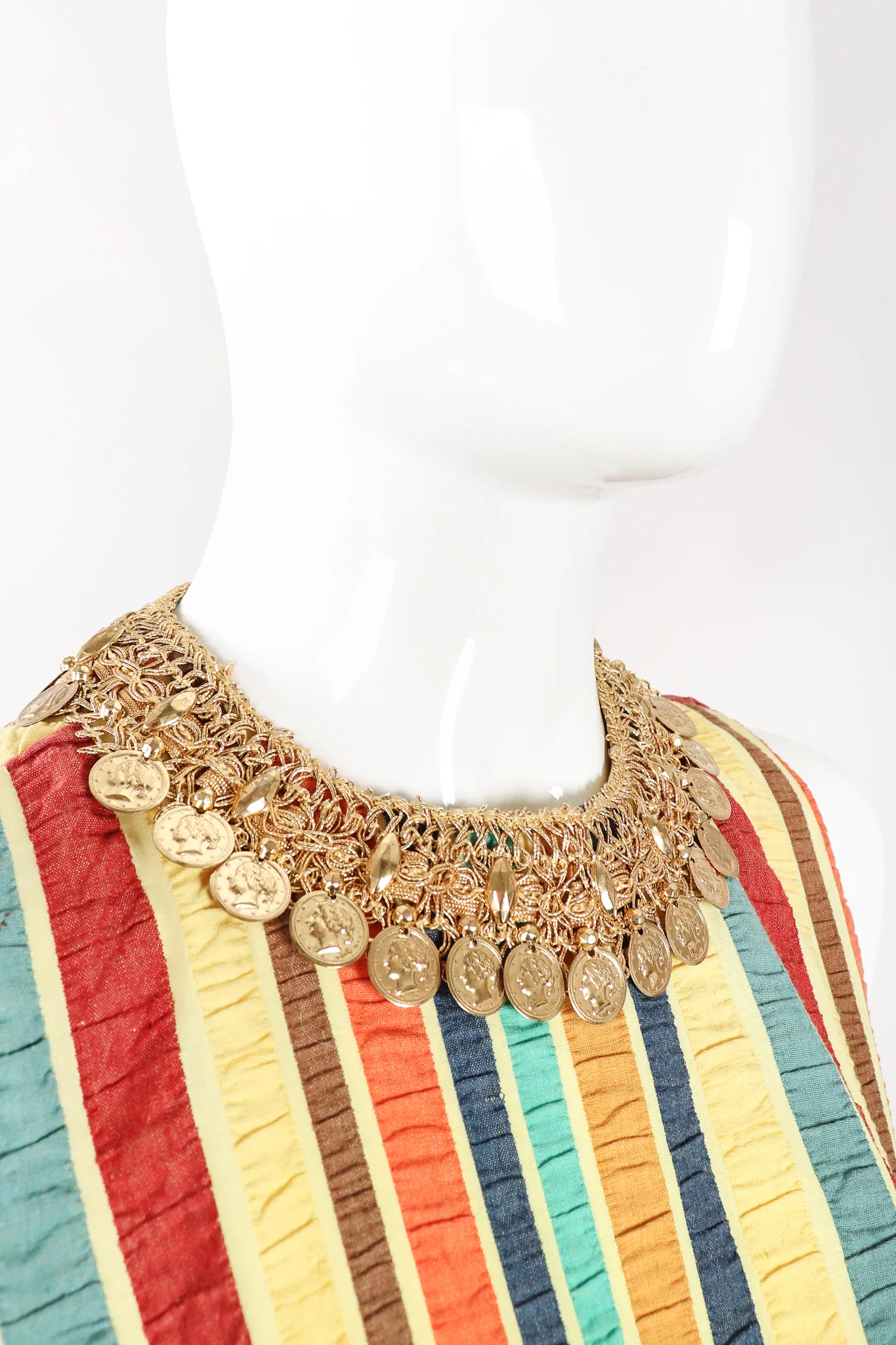 Coin Fringe Crop Top & Pant Set - Image 3