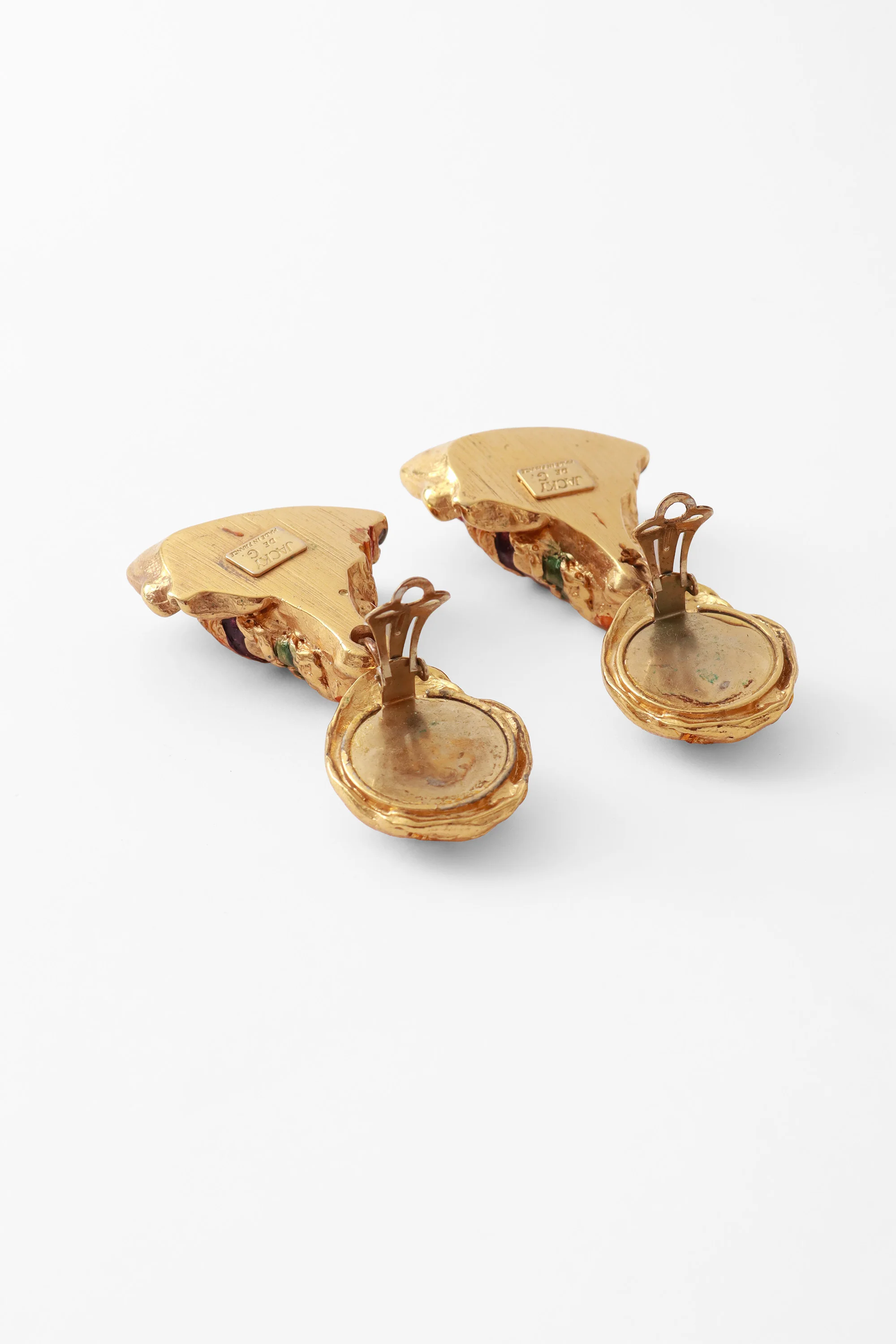 Striped Conch Drop Earrings - Image 4