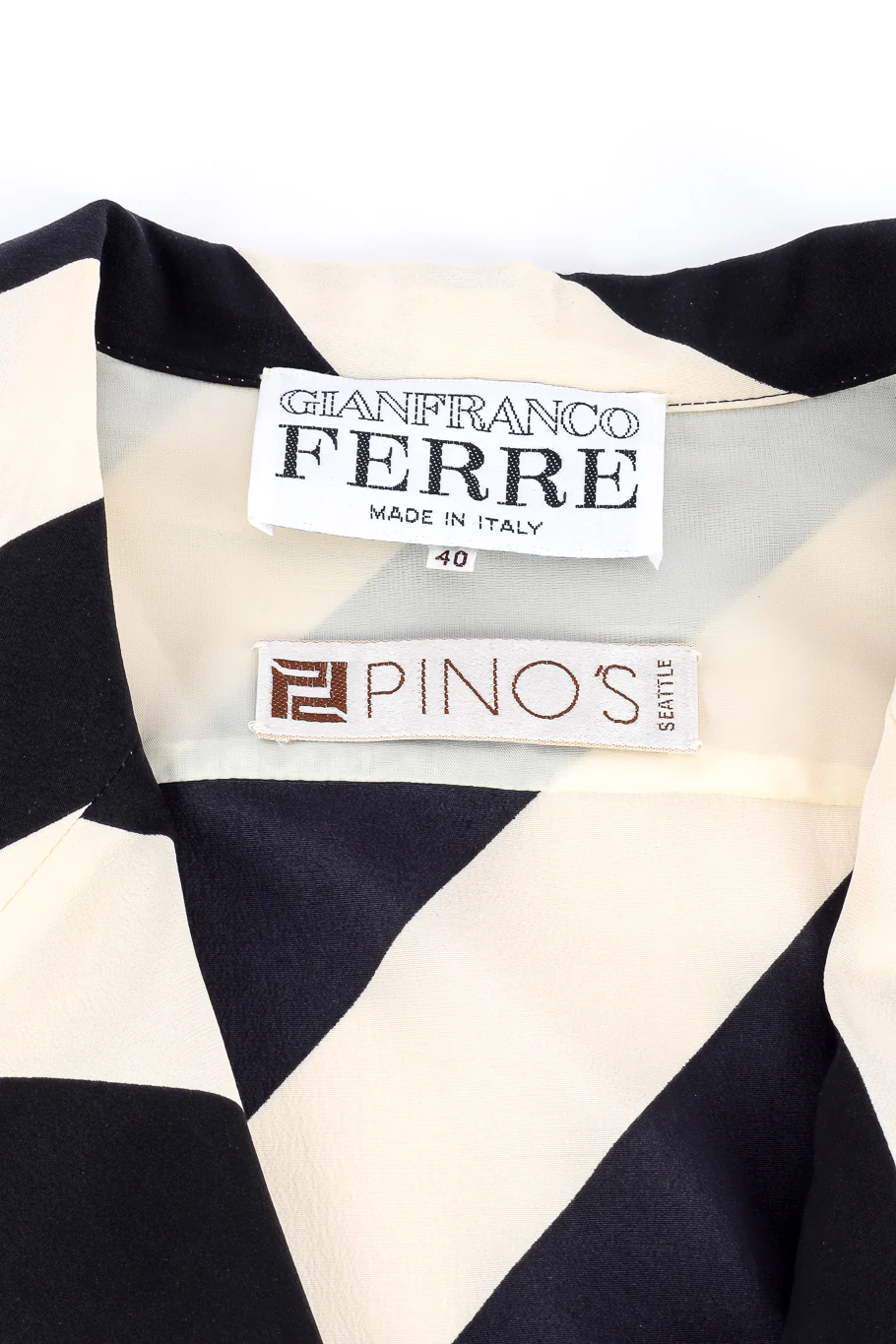 Striped Drop Waist Suit Dress - Image 12