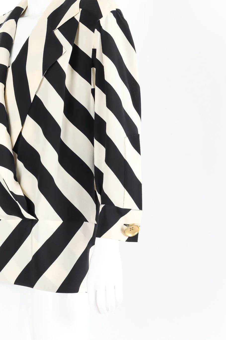 Striped Drop Waist Suit Dress - Image 6