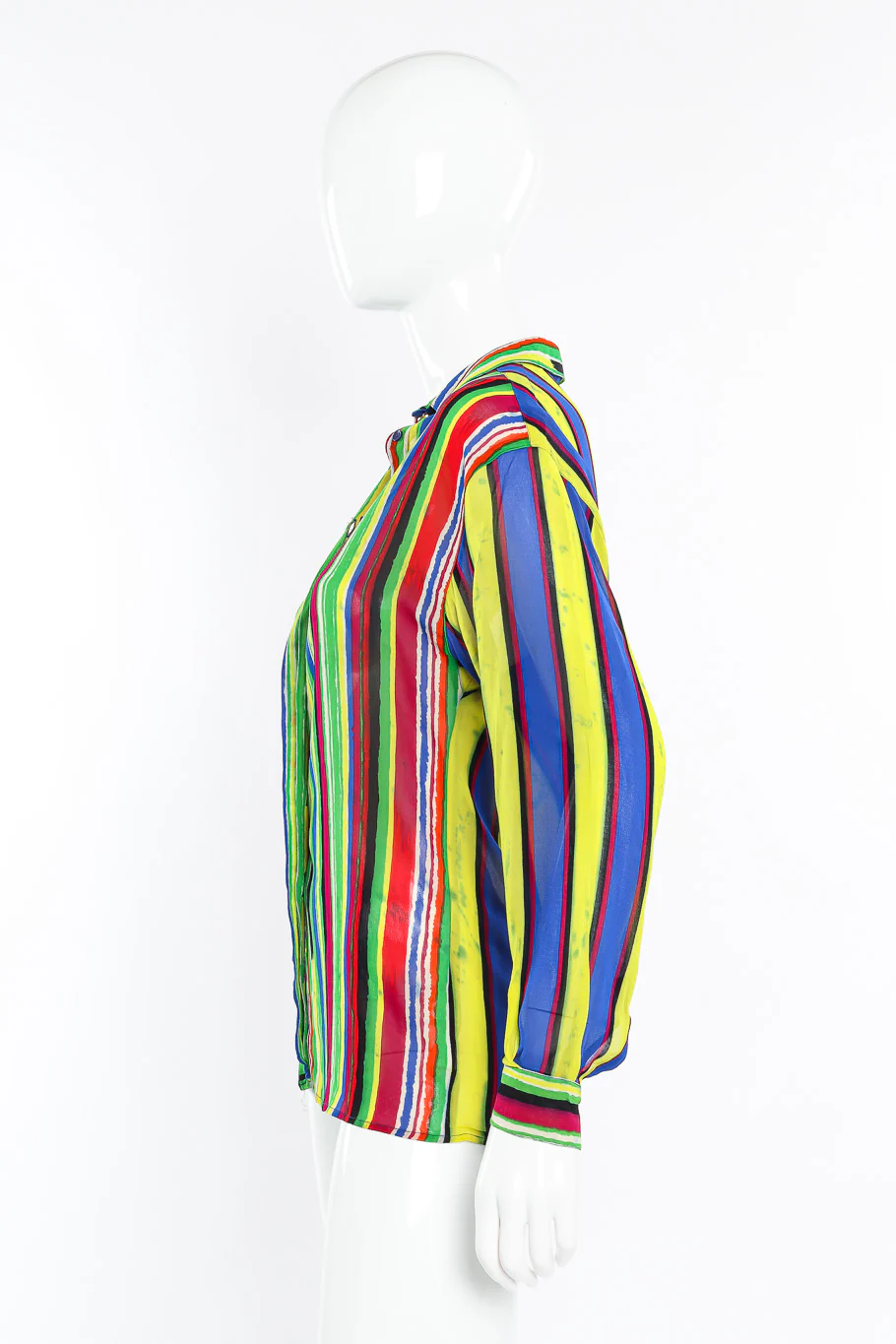 Striped Long Sleeve Button Up - Image 2