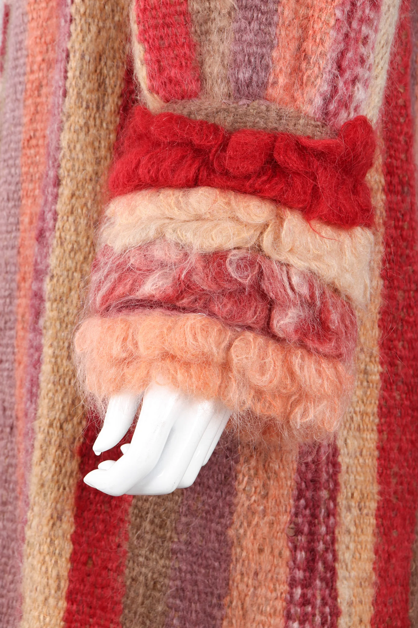 Striped Mohair Duster Coat - Image 9