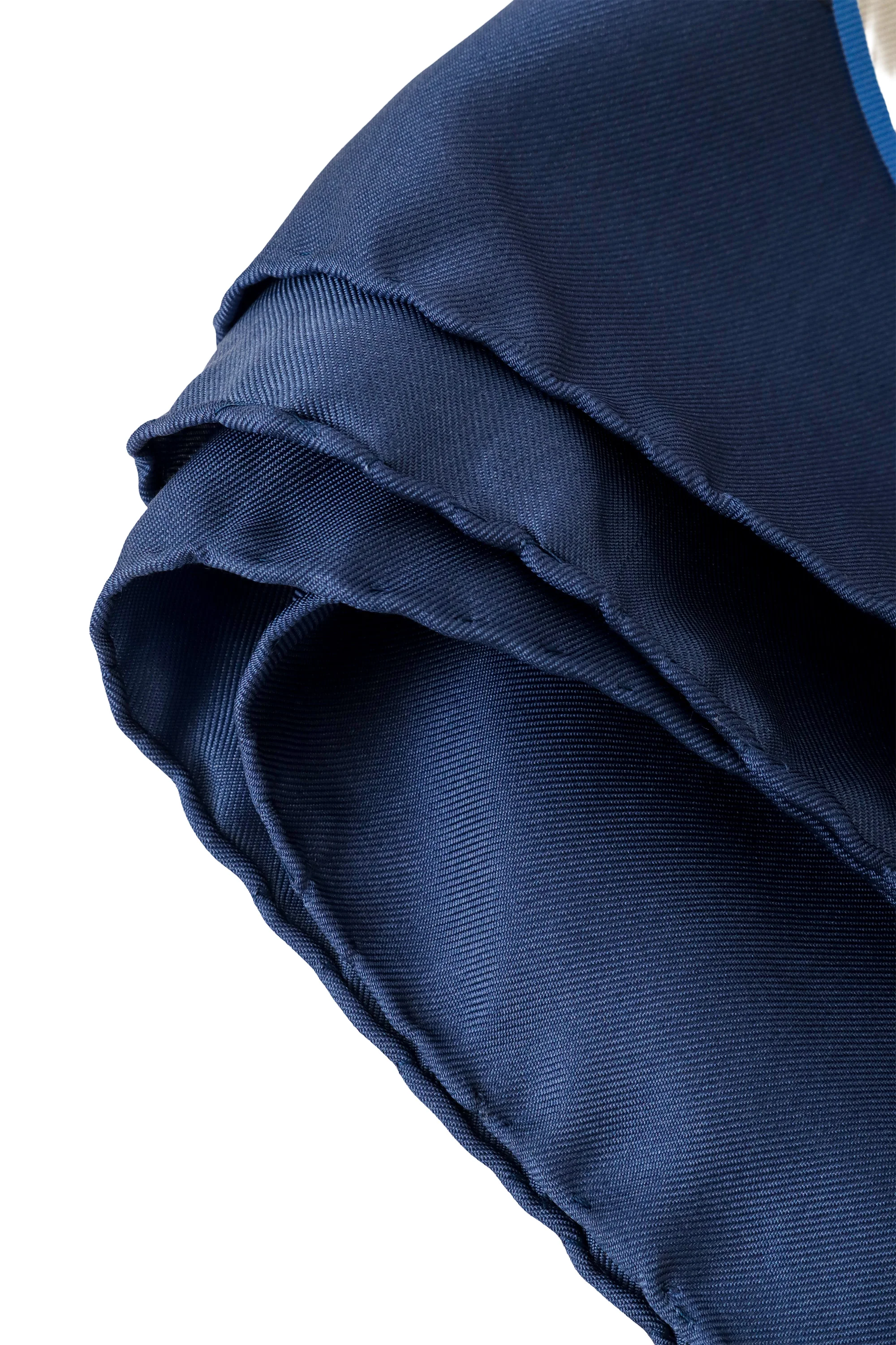 Striped Ribbon Chain Print Silk Scarf - Image 5