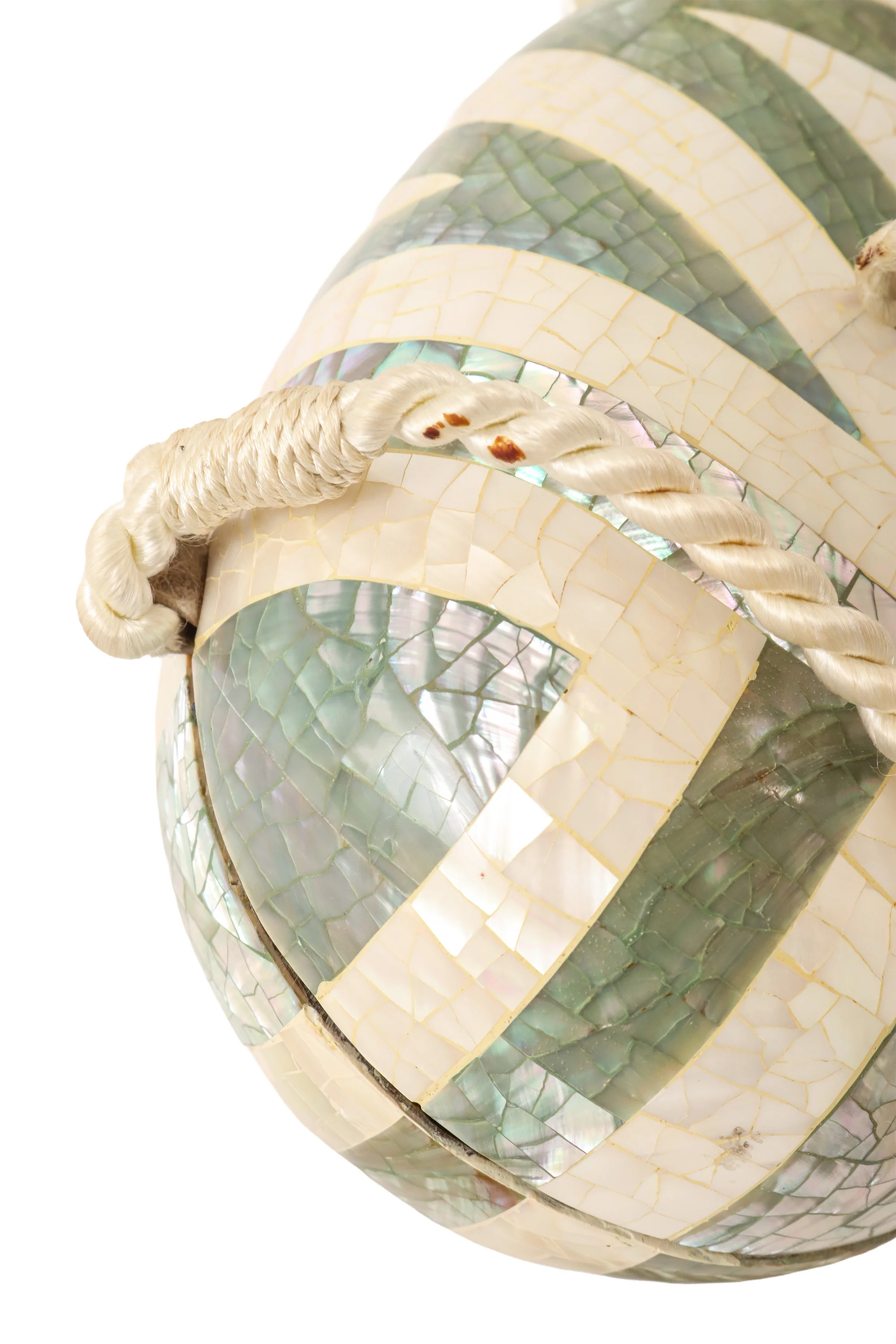 Striped Shell Inlay Minaudière Bag - Image 9