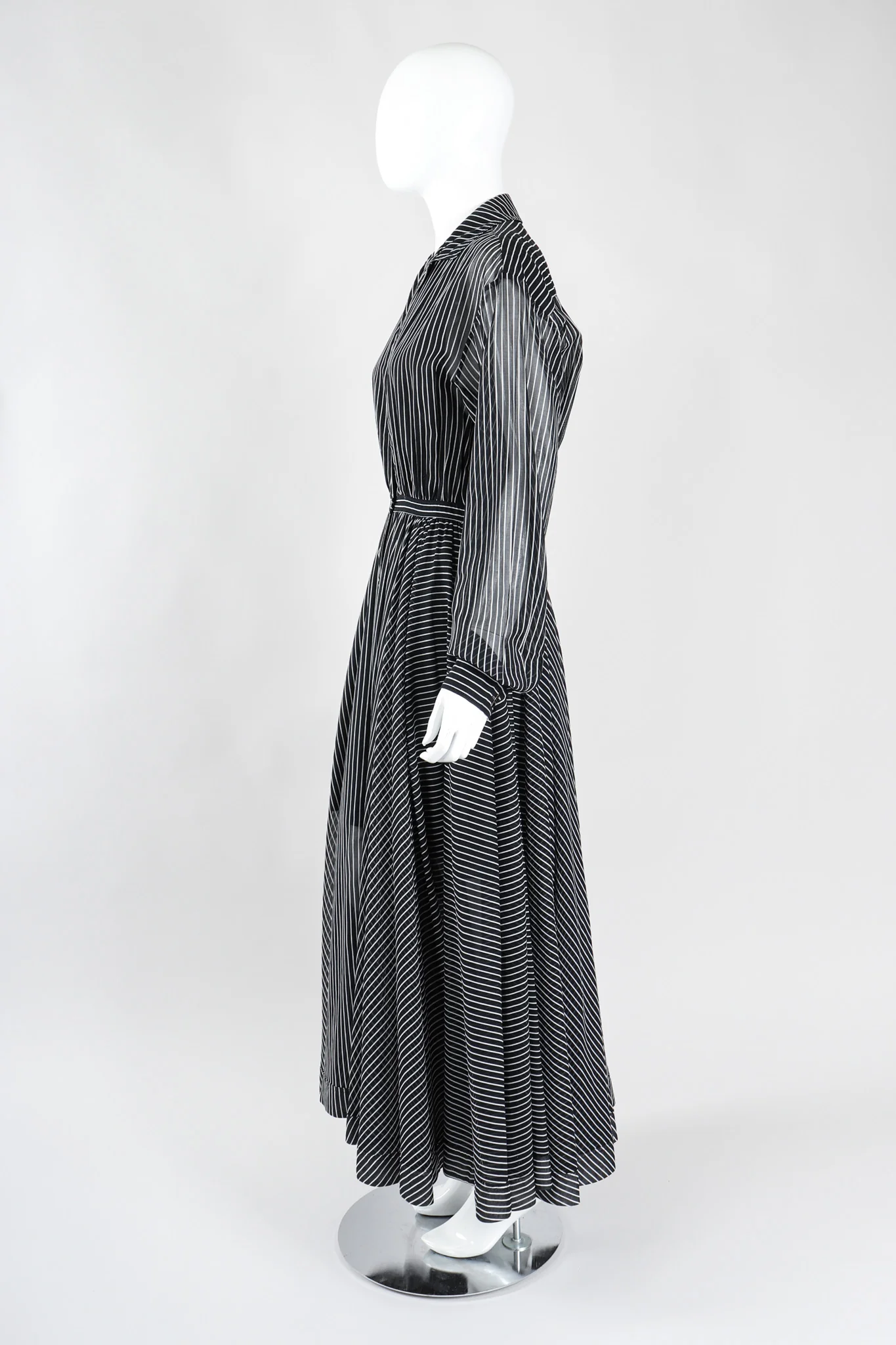 Striped Shirtwaist Dress - Image 4