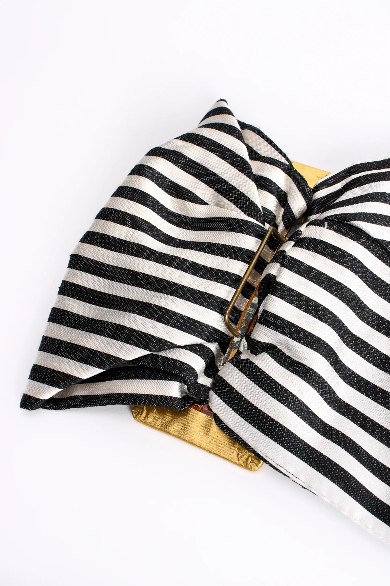 Striped Silk Bow Belt - Image 10