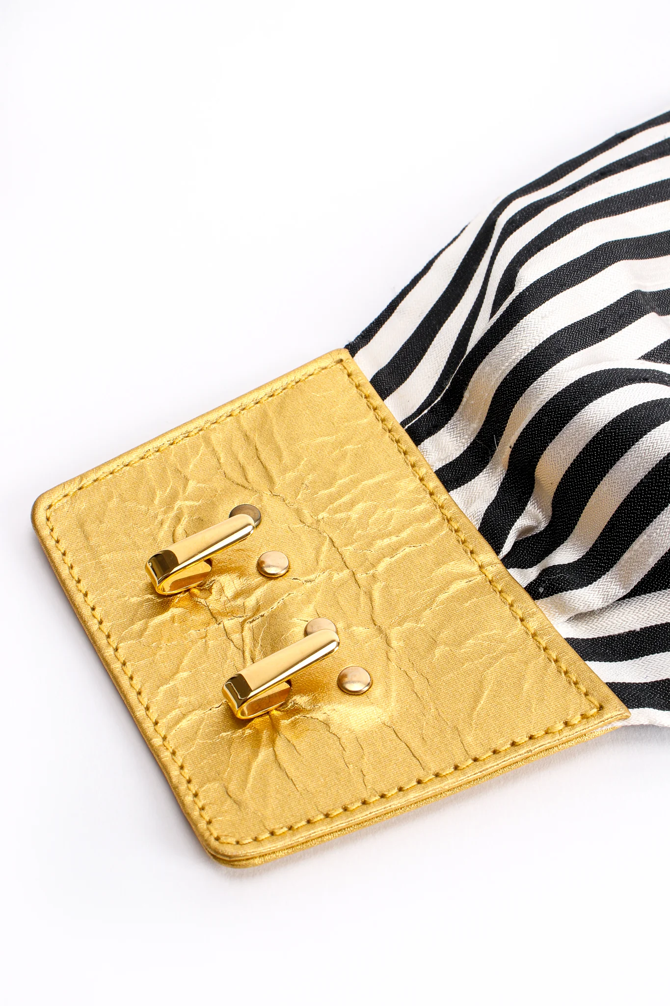Striped Silk Bow Belt - Image 11