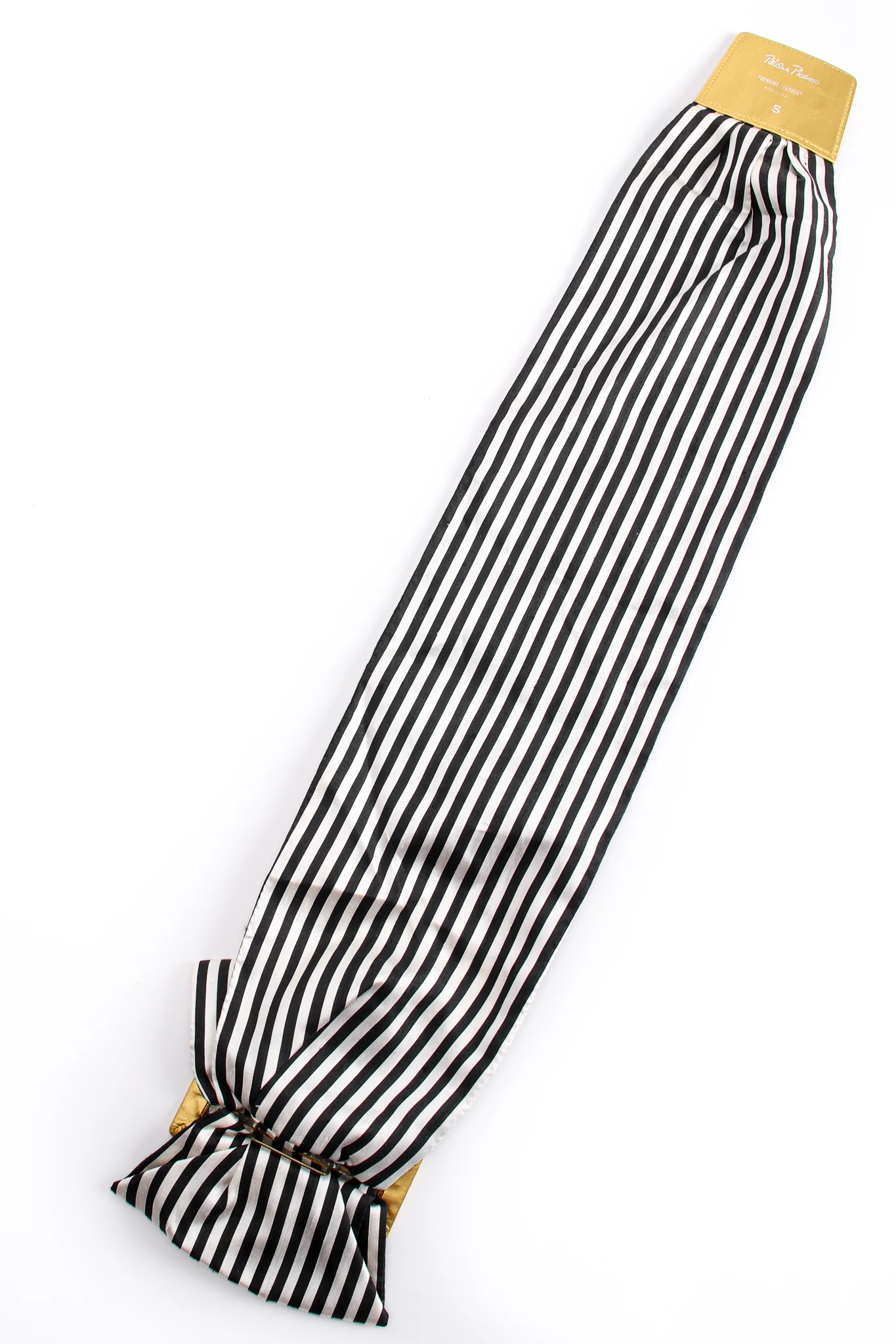 Striped Silk Bow Belt - Image 9