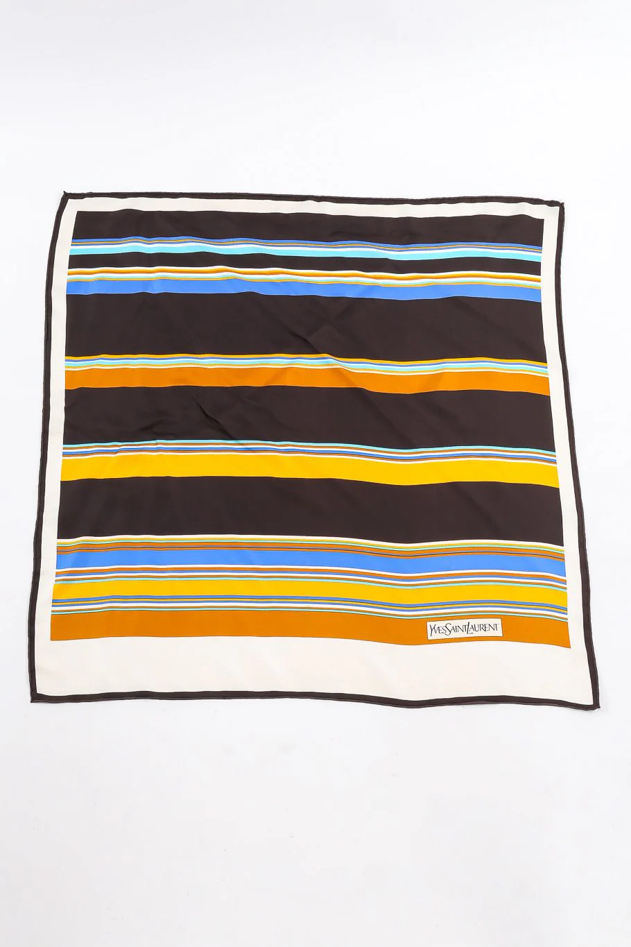 Striped Silk Scarf - Image 3
