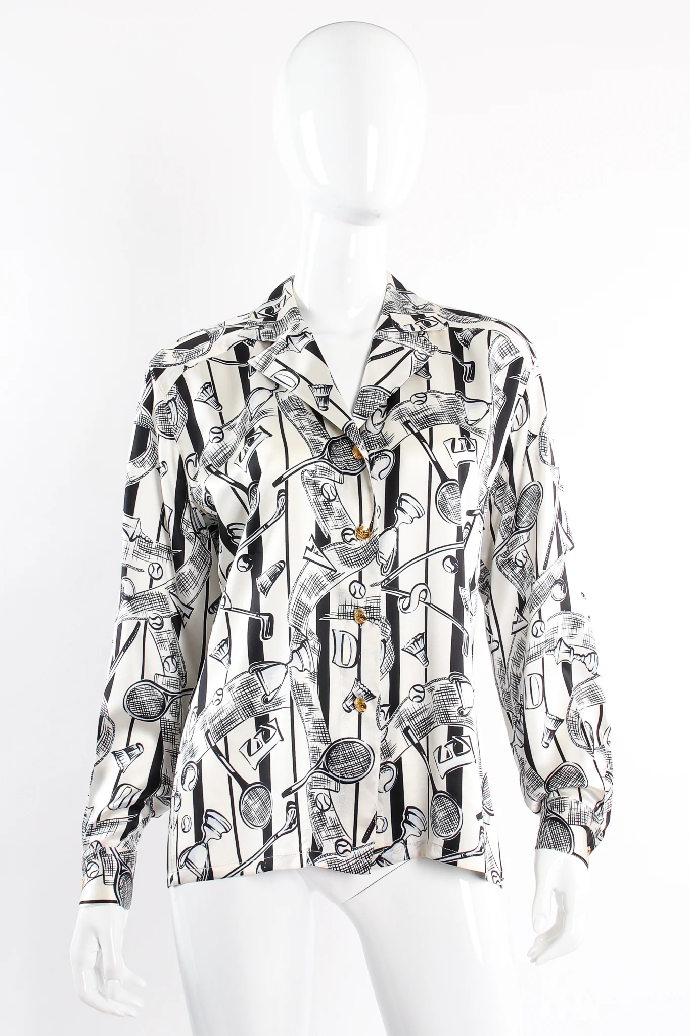 Striped Sport Trophy Print Shirt - Image 4