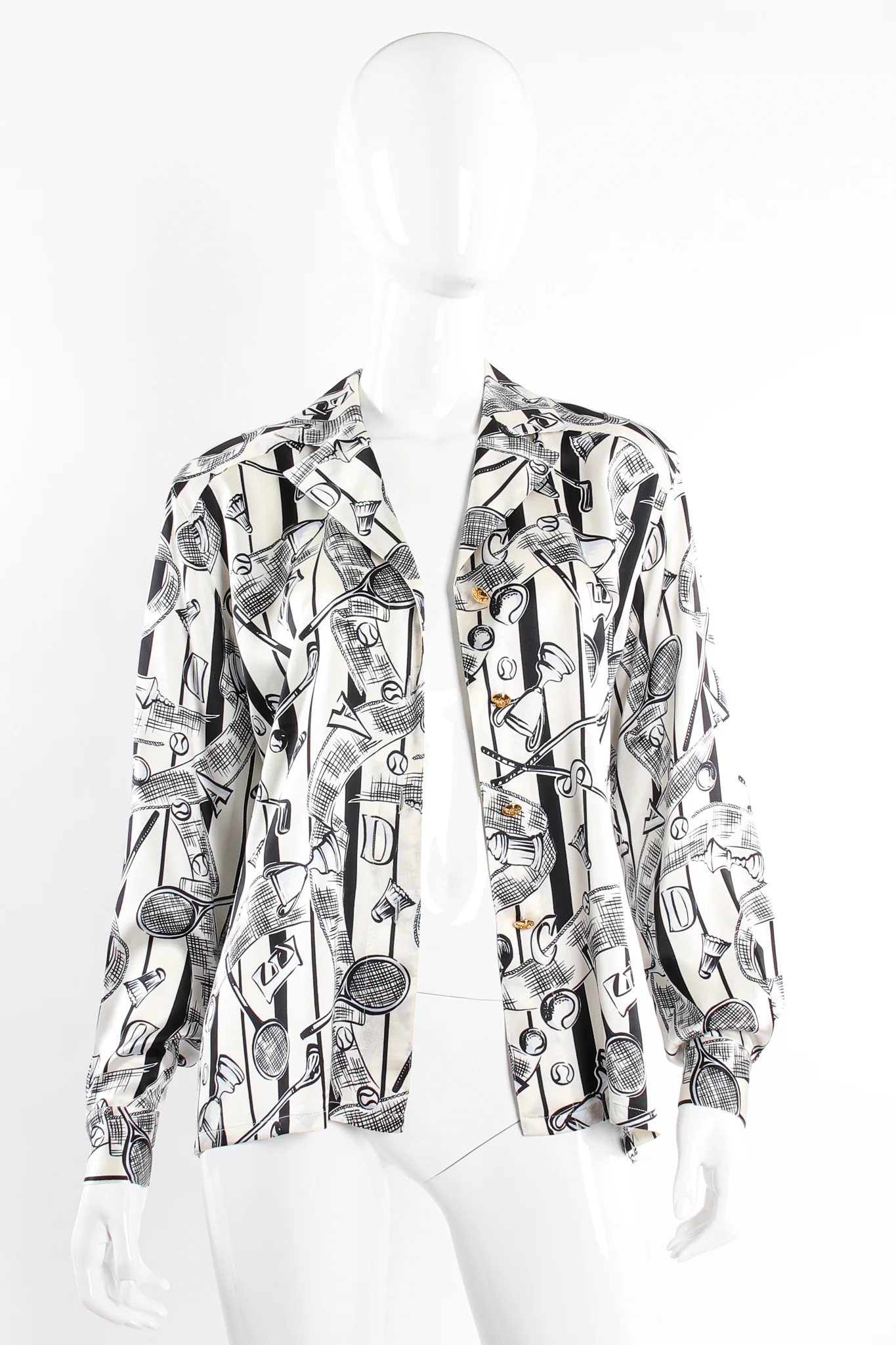 Striped Sport Trophy Print Shirt - Image 5