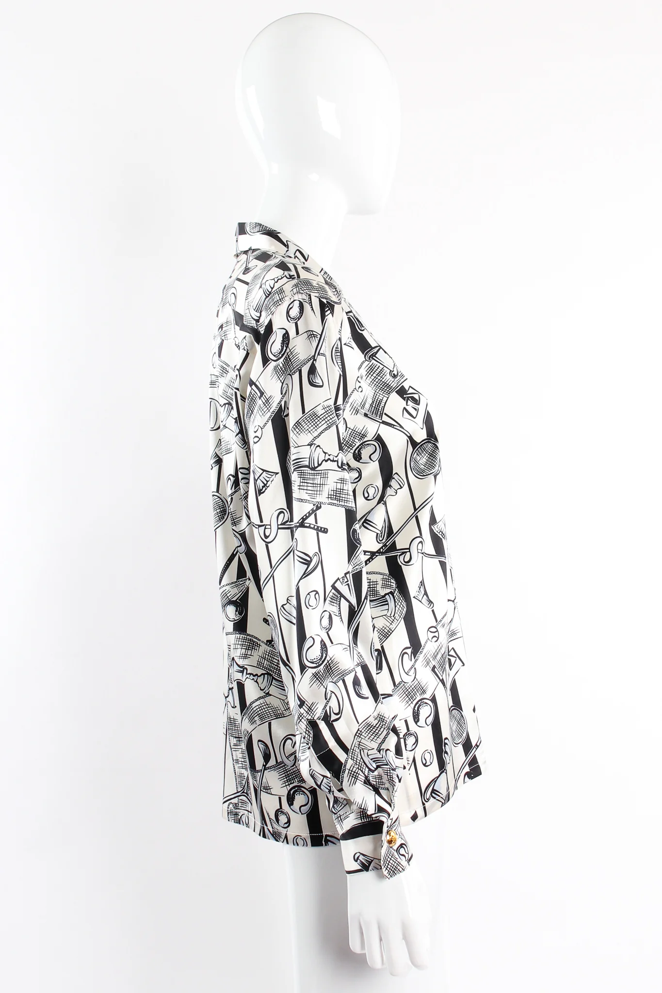 Striped Sport Trophy Print Shirt - Image 6