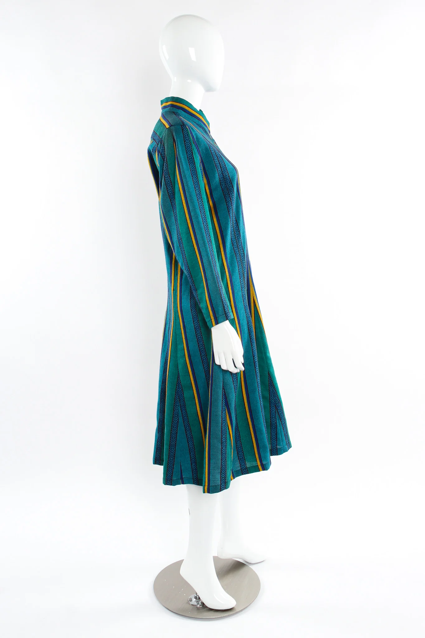 Striped Wool Dress - Image 4