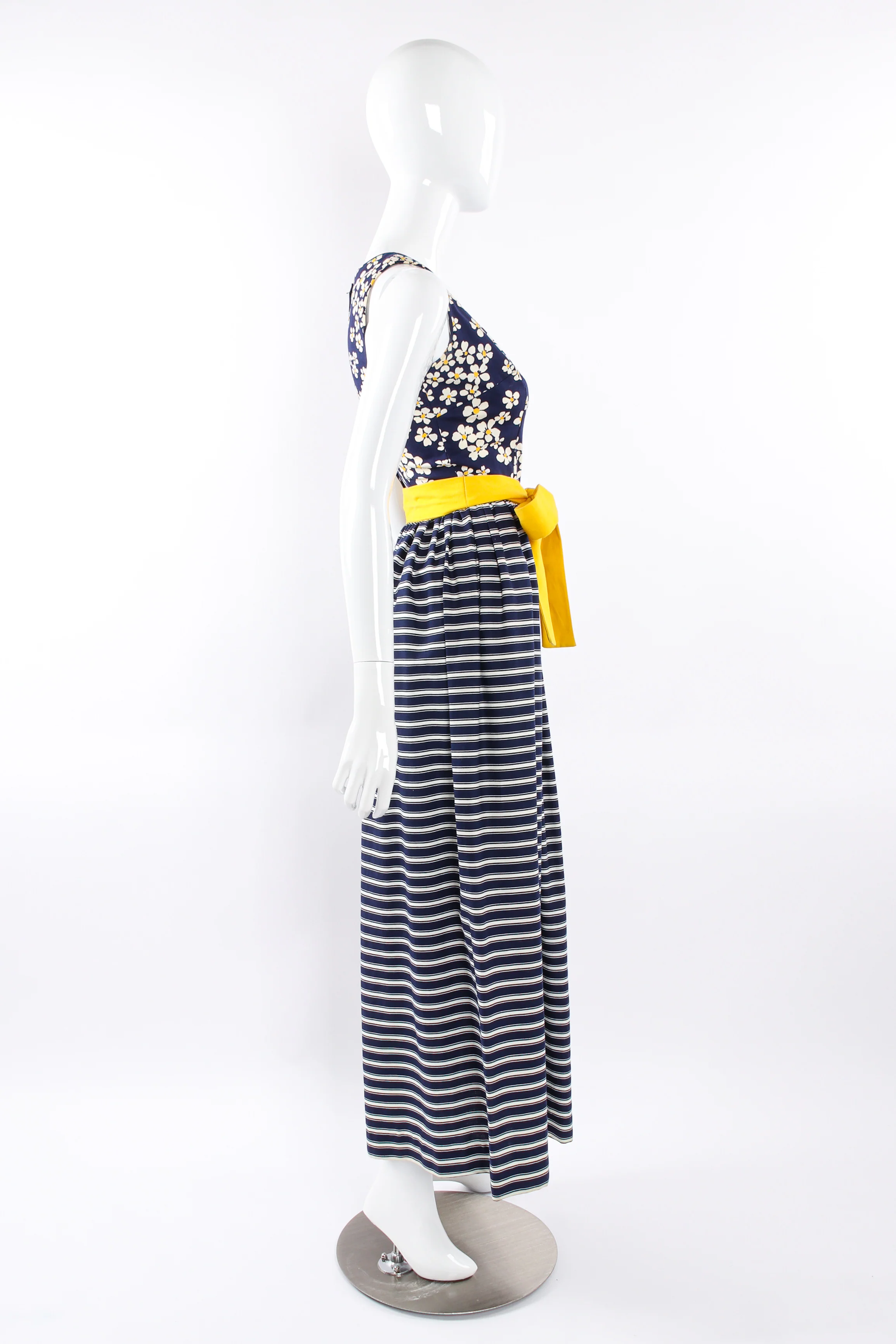 Nautical Stripes & Daisies Dress - Image 5