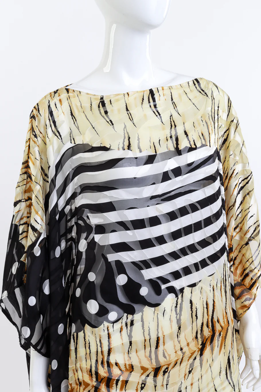 Stripes & Dots Burnout Caftan - Image 5