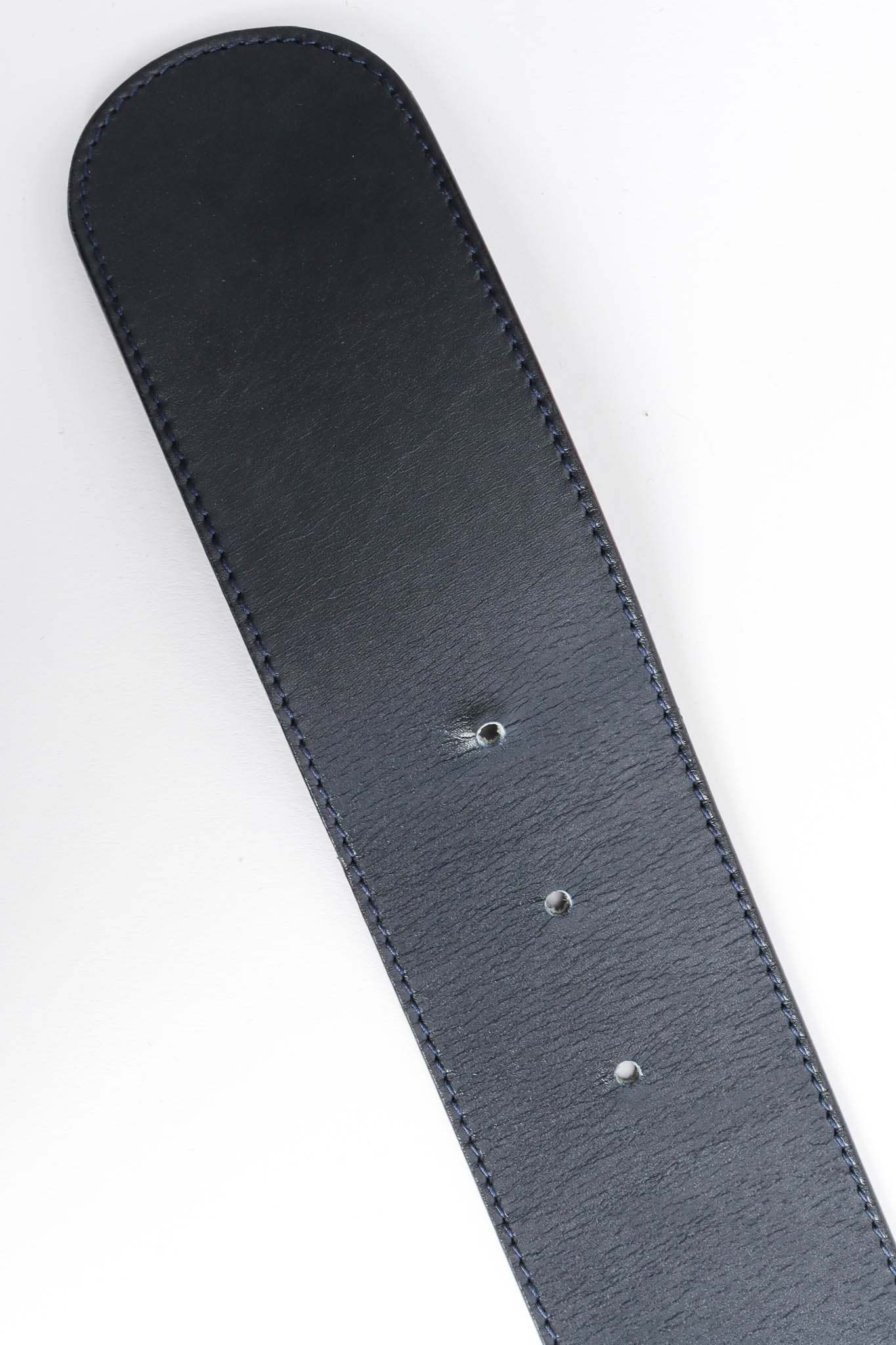 Stud Plate Leather Belt - Image 12