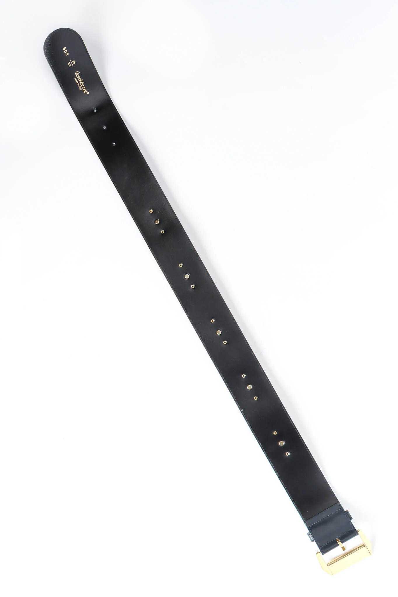 Stud Plate Leather Belt - Image 7
