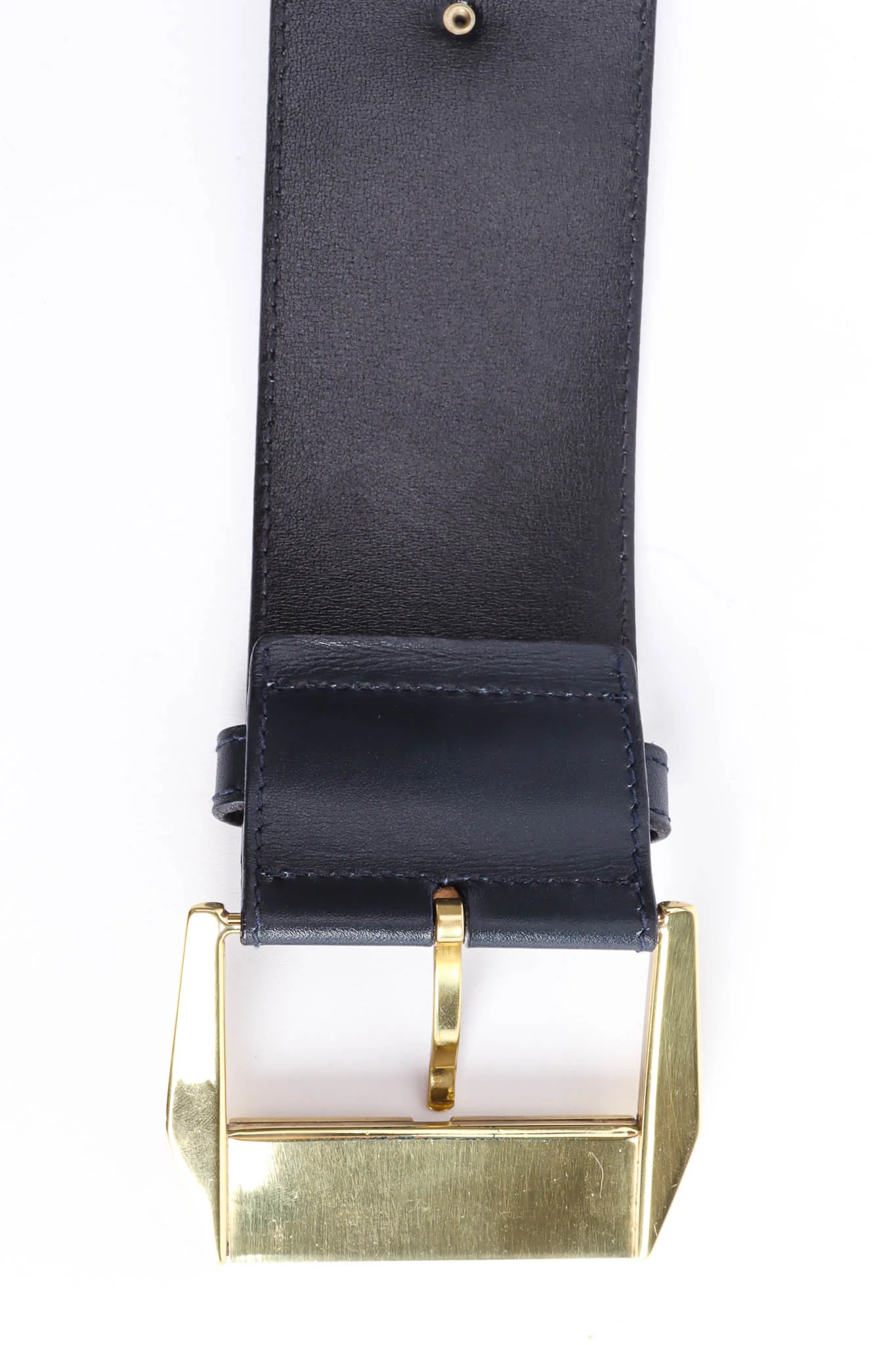 Stud Plate Leather Belt - Image 9