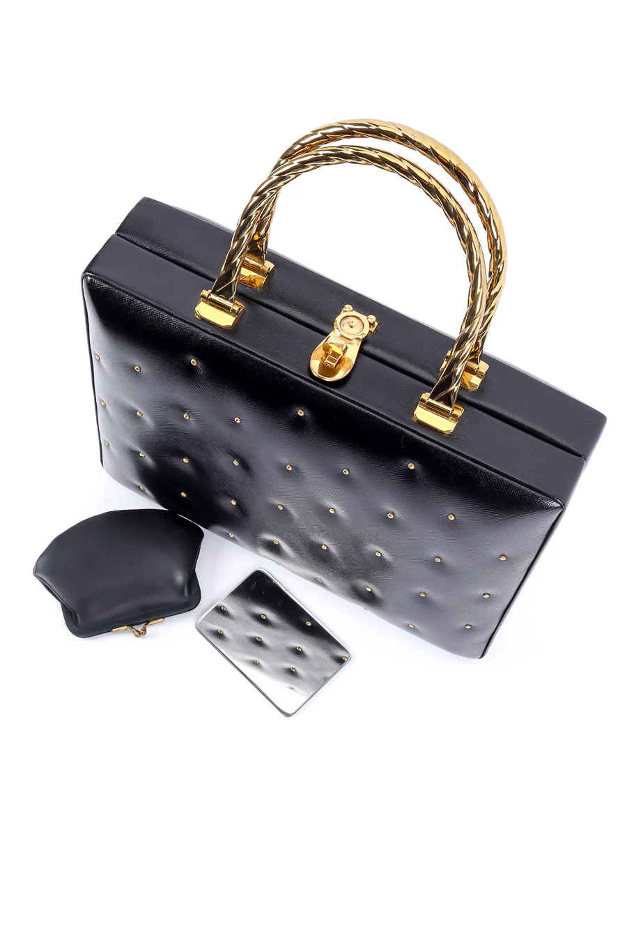 Studded Leather Box Bag - Image 14